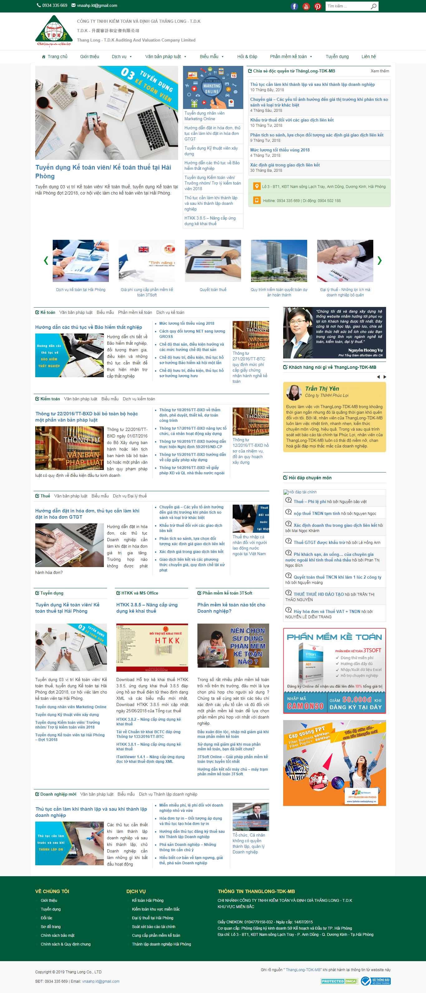 Thiết kế Website công ty kế toán - kiemtoanthanglong.vn - VietWebGroup.Vn