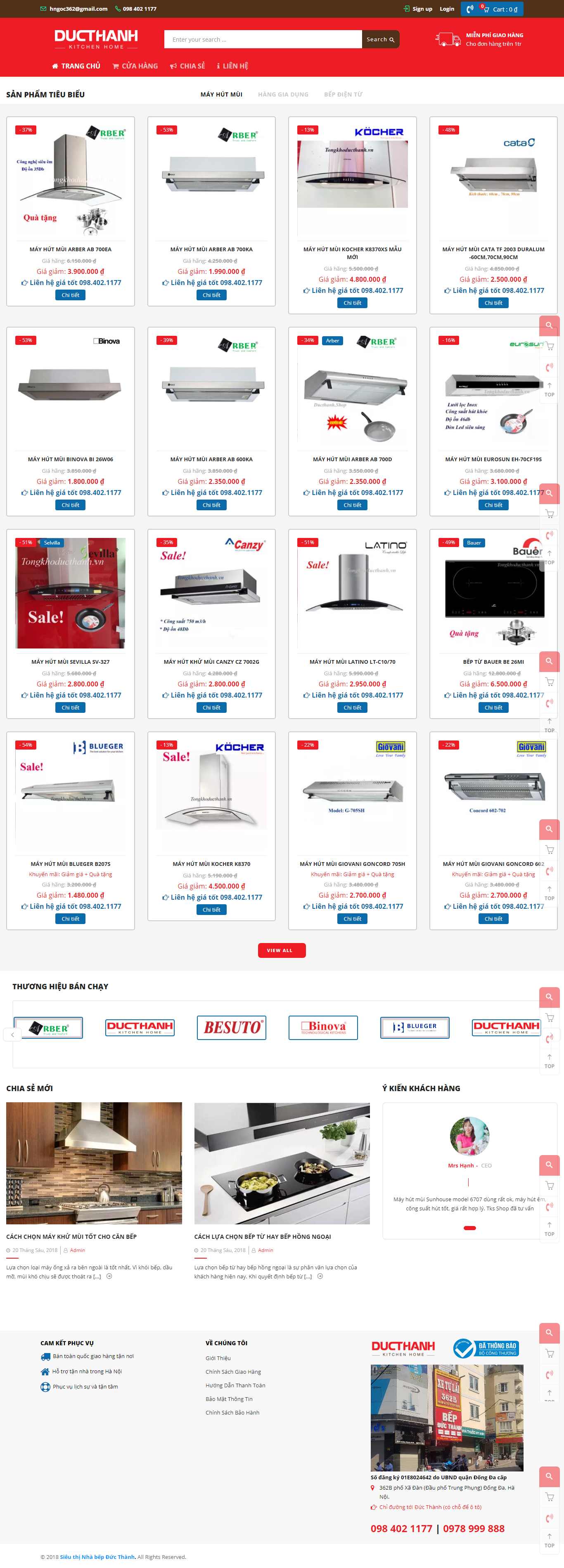 Thiết kế Website đồ gia dụng - tongkhoducthanh.vn - VietWebGroup.Vn