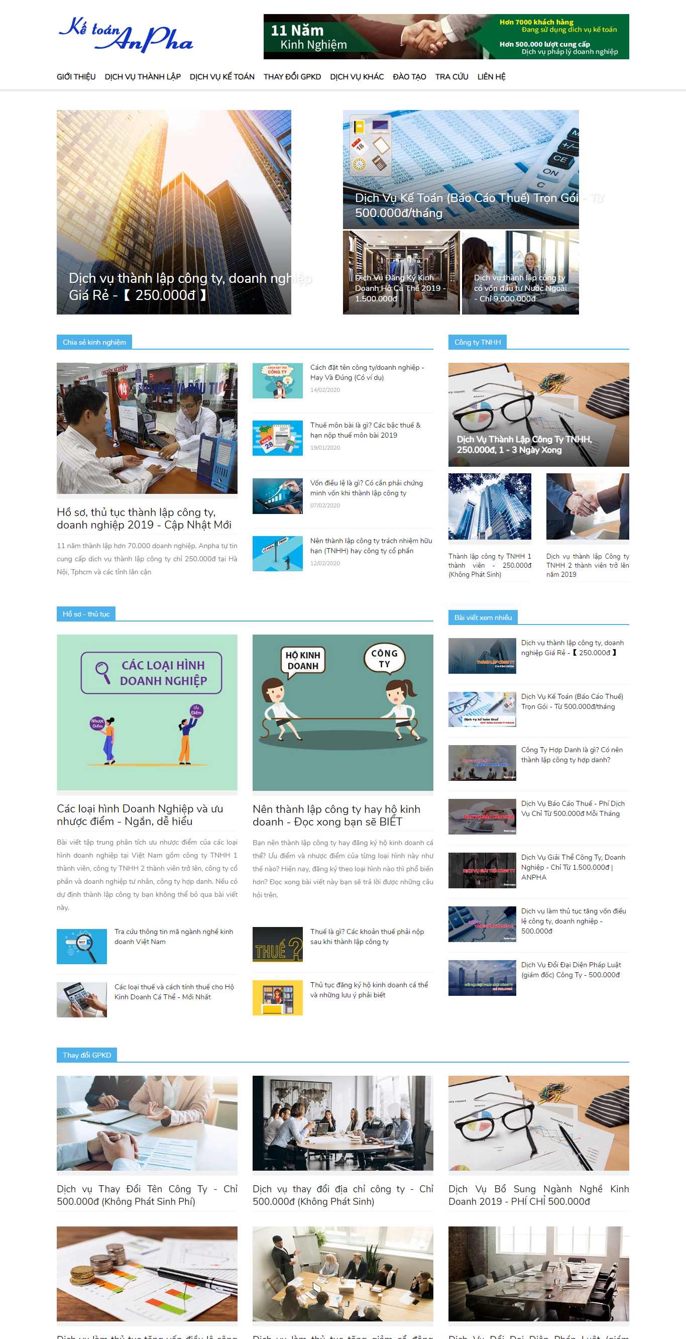 Thiết kế Website công ty kế toán - ketoananpha.vn - VietWebGroup.Vn