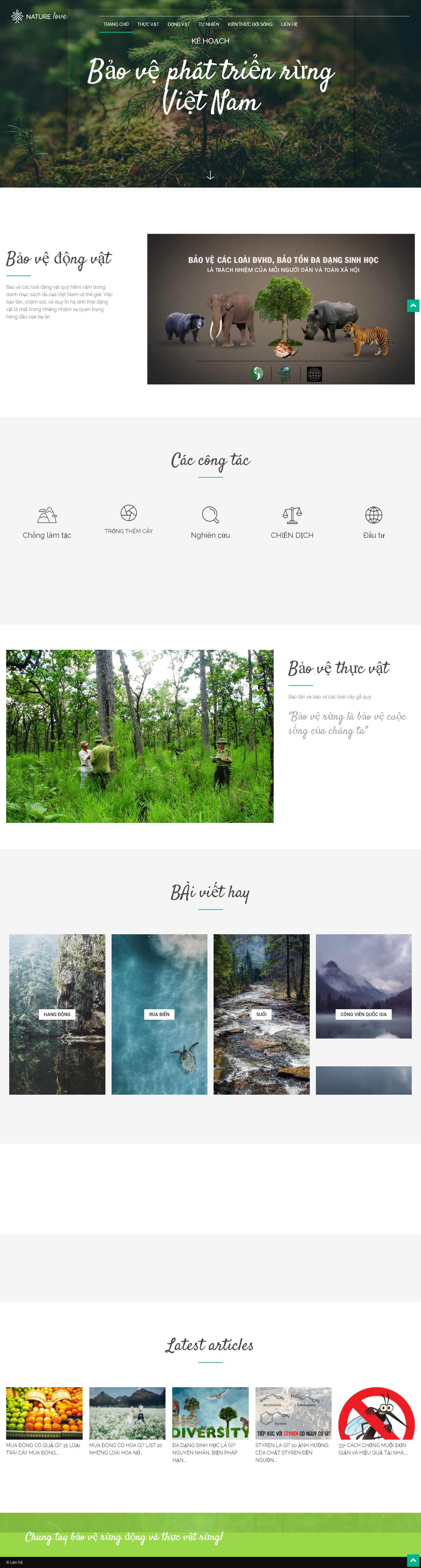 Thiết kế Website mội trường - khbvptr.vn - VietWebGroup.Vn