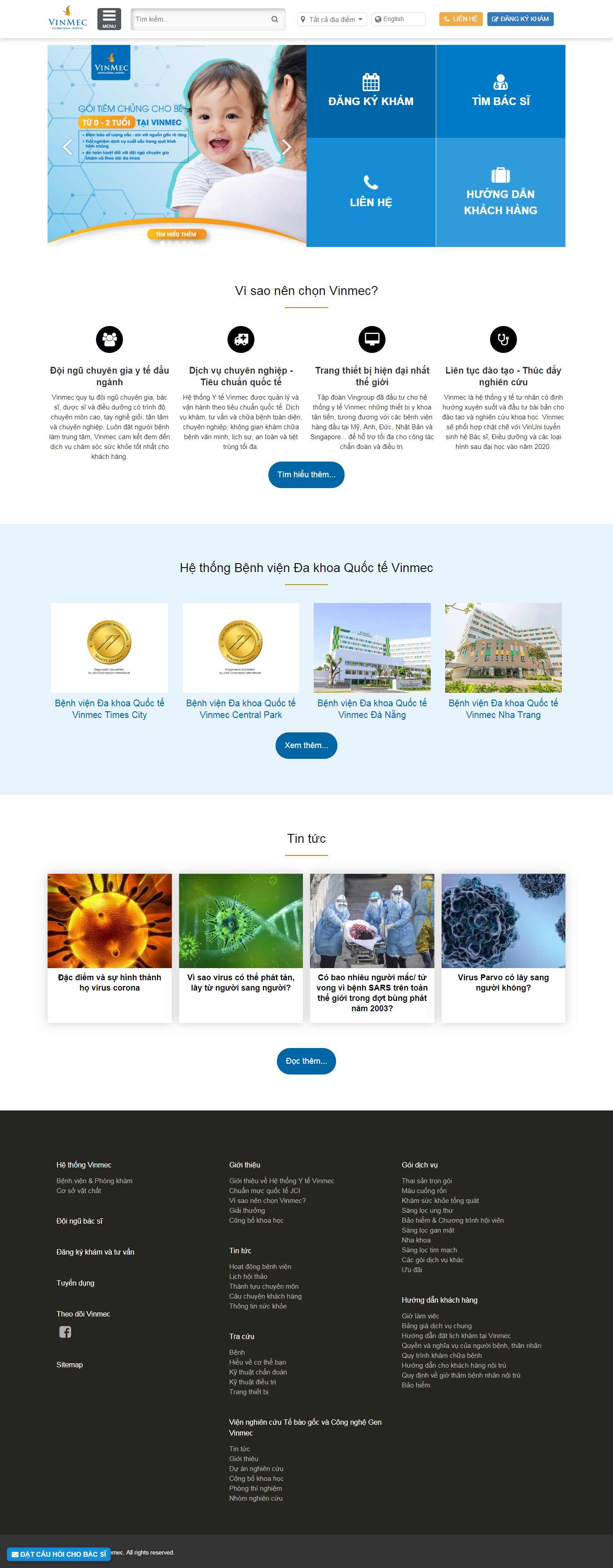 Thiết kế Website y học - www.vinmec.com - VietWebGroup.Vn