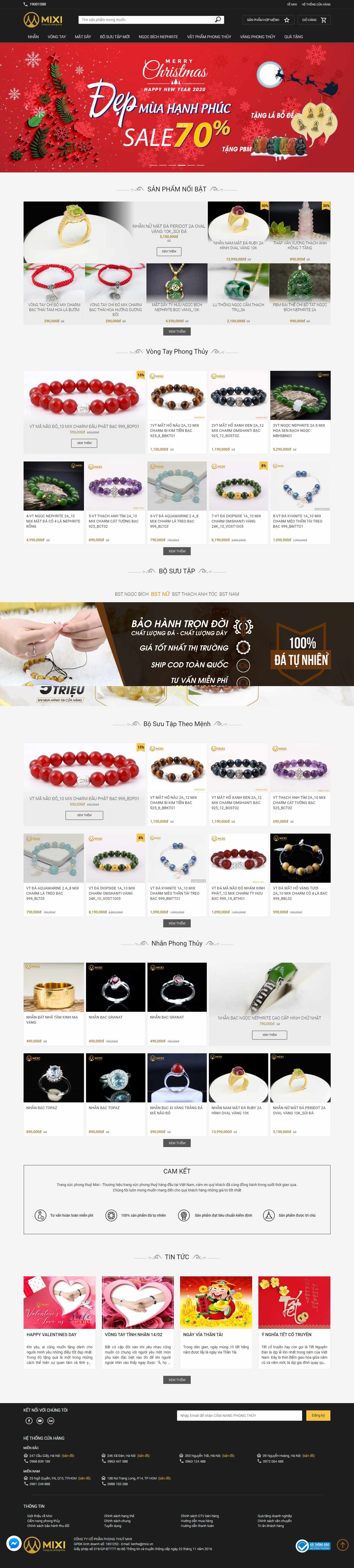 Thiết kế Website vật phẩm phong thủy - mixi.vn - VietWebGroup.Vn