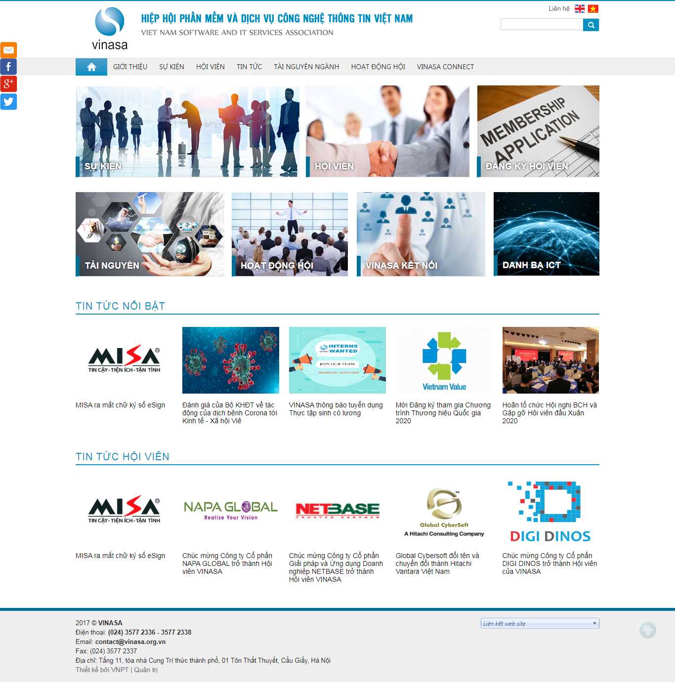 Thiết kế Website kỹ thuật số - vinasa.org.vn - VietWebGroup.Vn