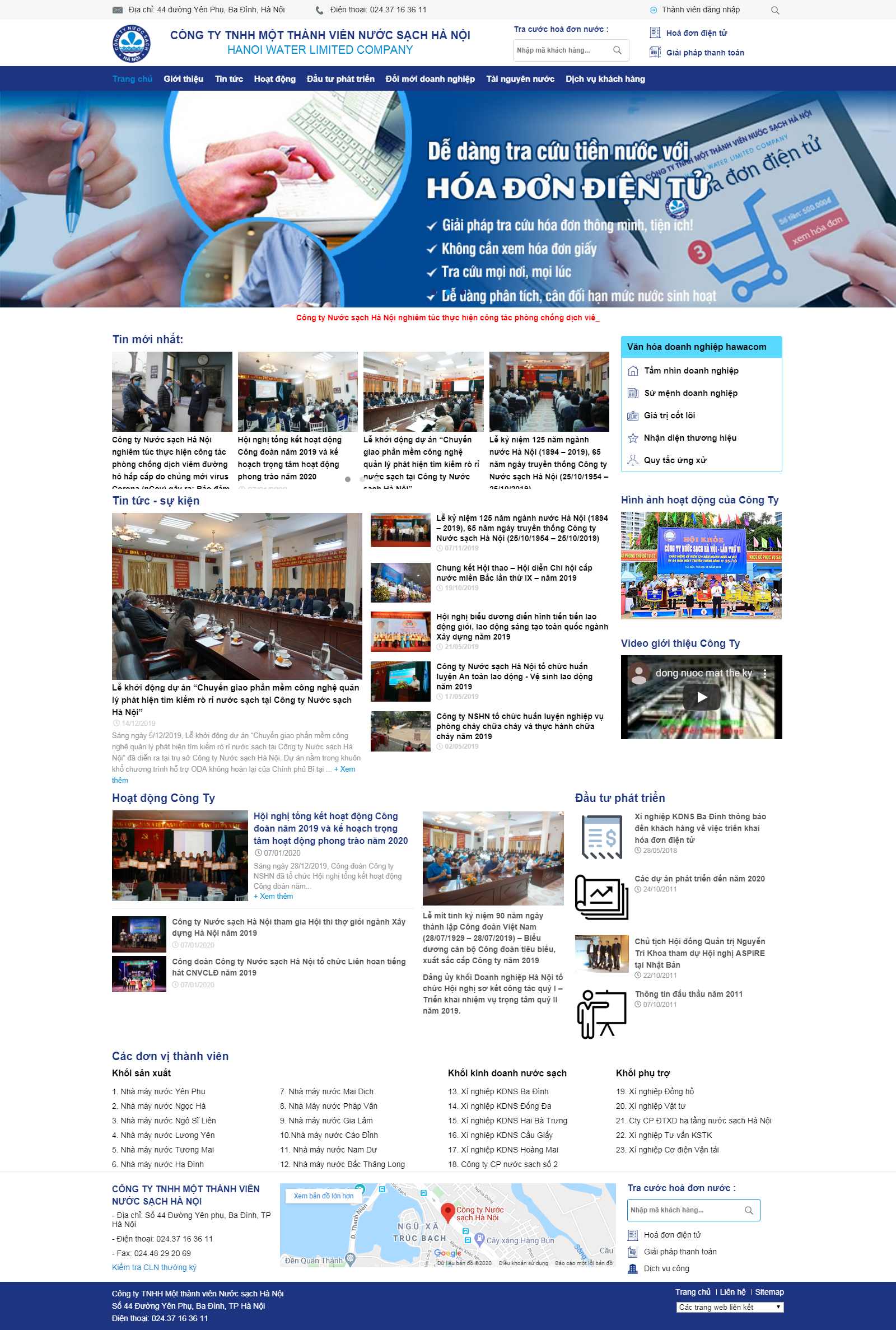 Thiết kế Website xí nghiệp - hawacom.vn - VietWebGroup.Vn