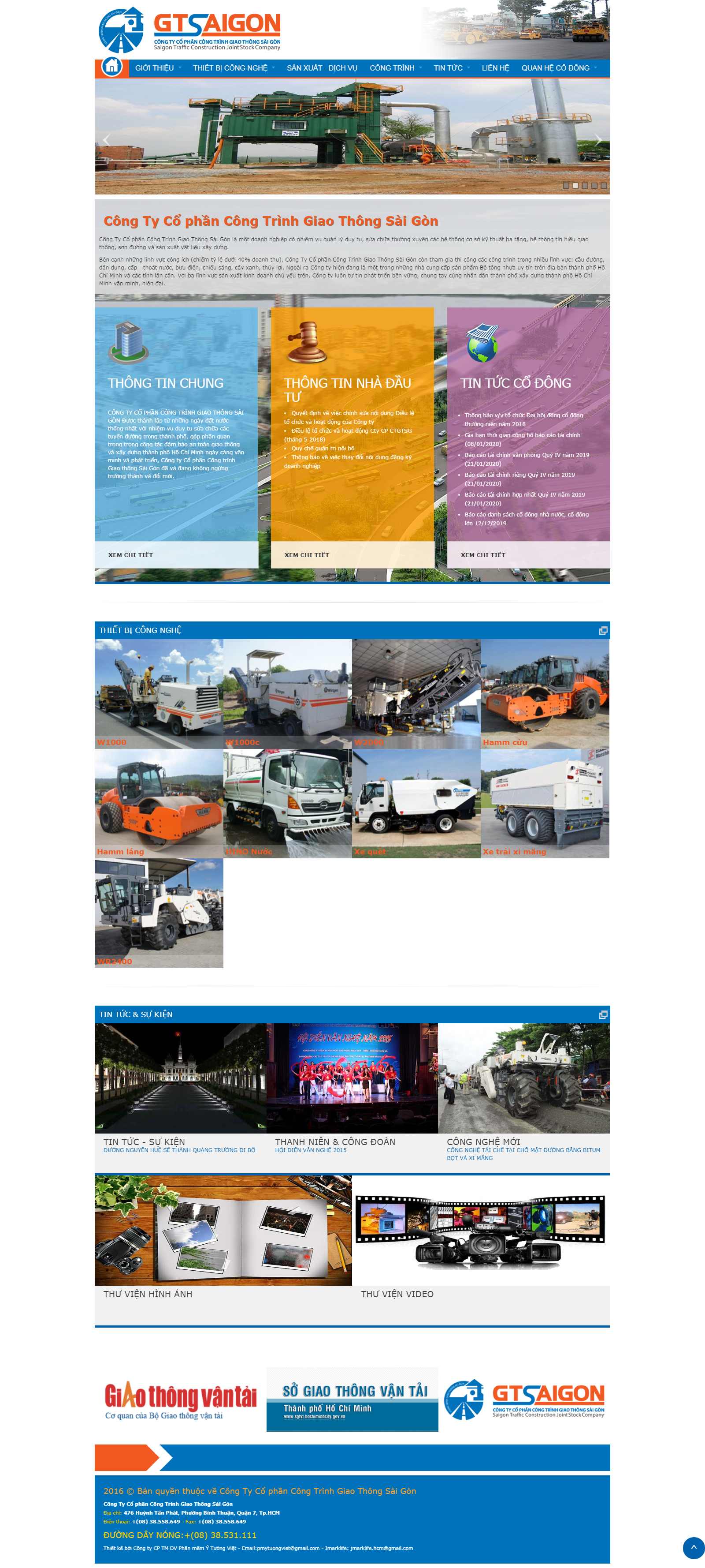 Thiết kế Website xí nghiệp - www.giaothongsaigon.com.vn - VietWebGroup.Vn