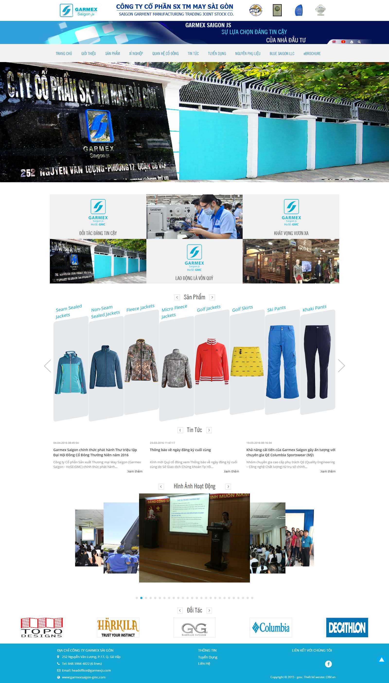 Thiết kế Website xí nghiệp - www.garmexsaigon-gmc.com - VietWebGroup.Vn