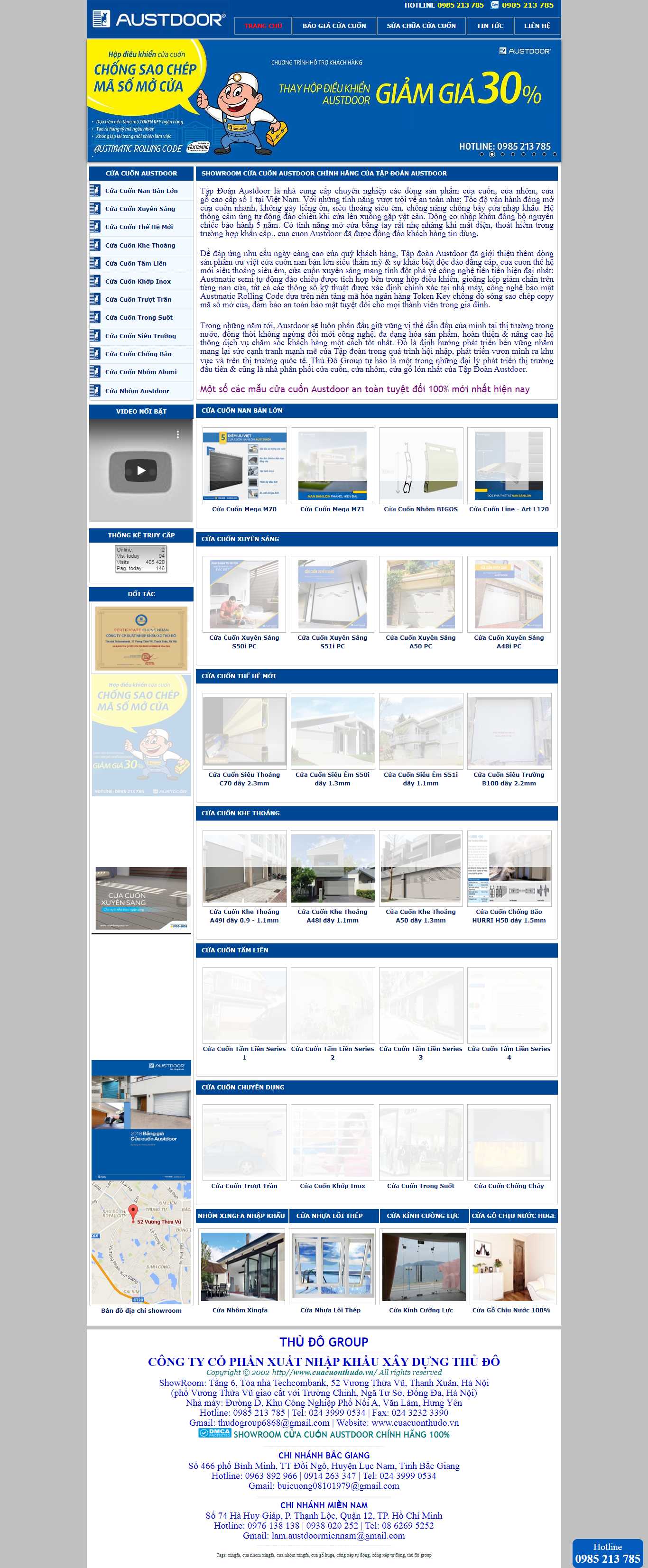 Thiết kế Website cửa cuốm - cuacuonthudo.vn - VietWebGroup.Vn