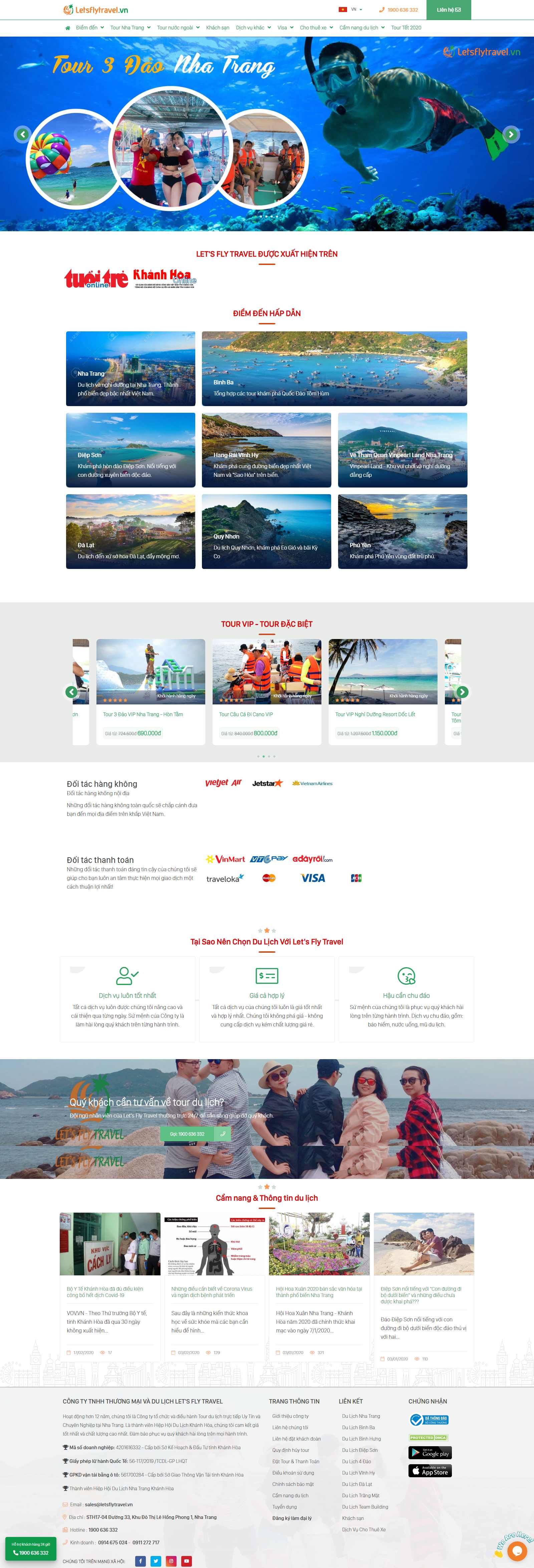 Thiết kế Website khu vui chơi - letsflytravel.vn - VietWebGroup.Vn