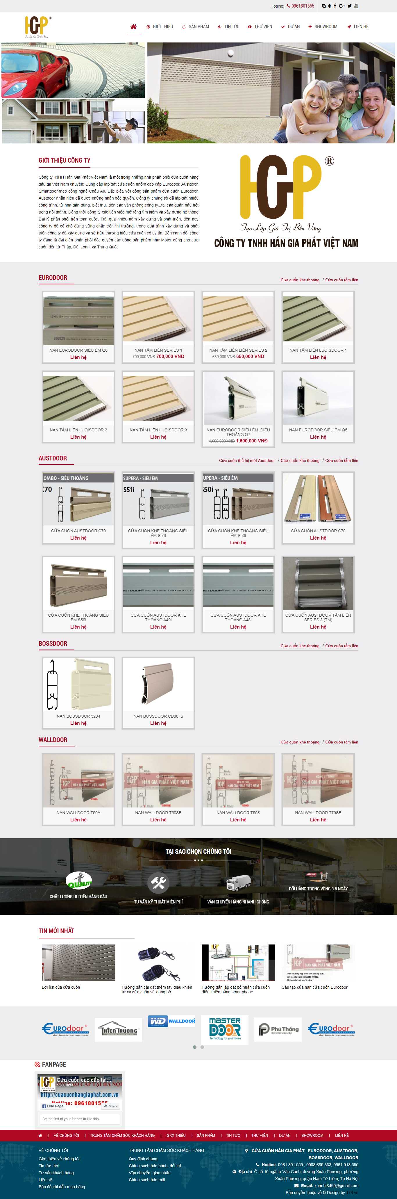 Thiết kế Website trang vàng doanh nghiệp - www.bossdoorvn.com - VietWebGroup.Vn