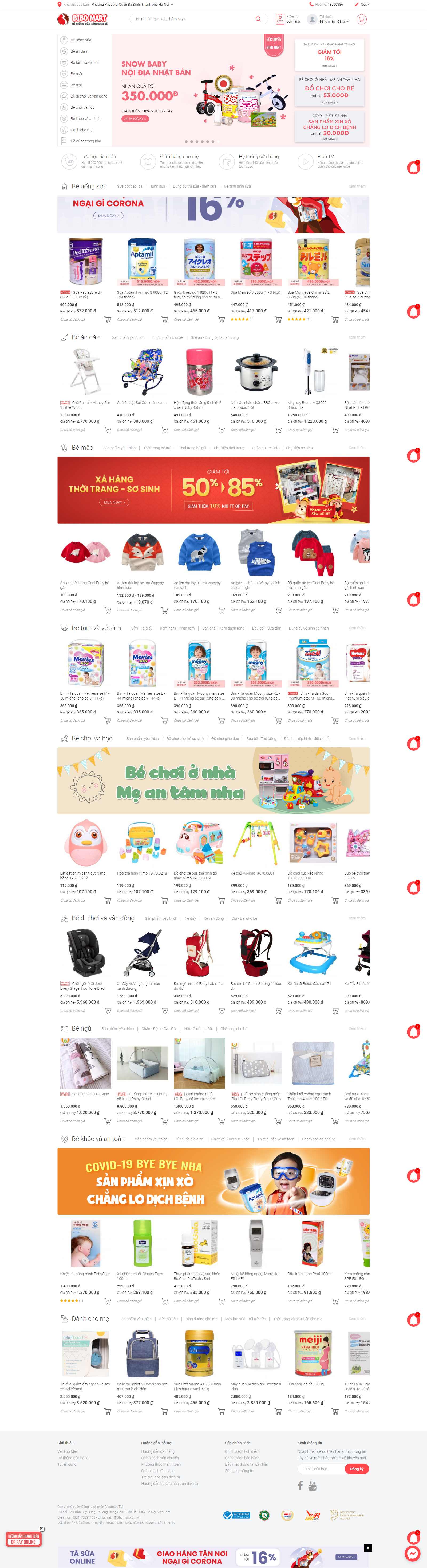 Thiết kế Website uy tín - bibomart.com.vn - VietWebGroup.Vn