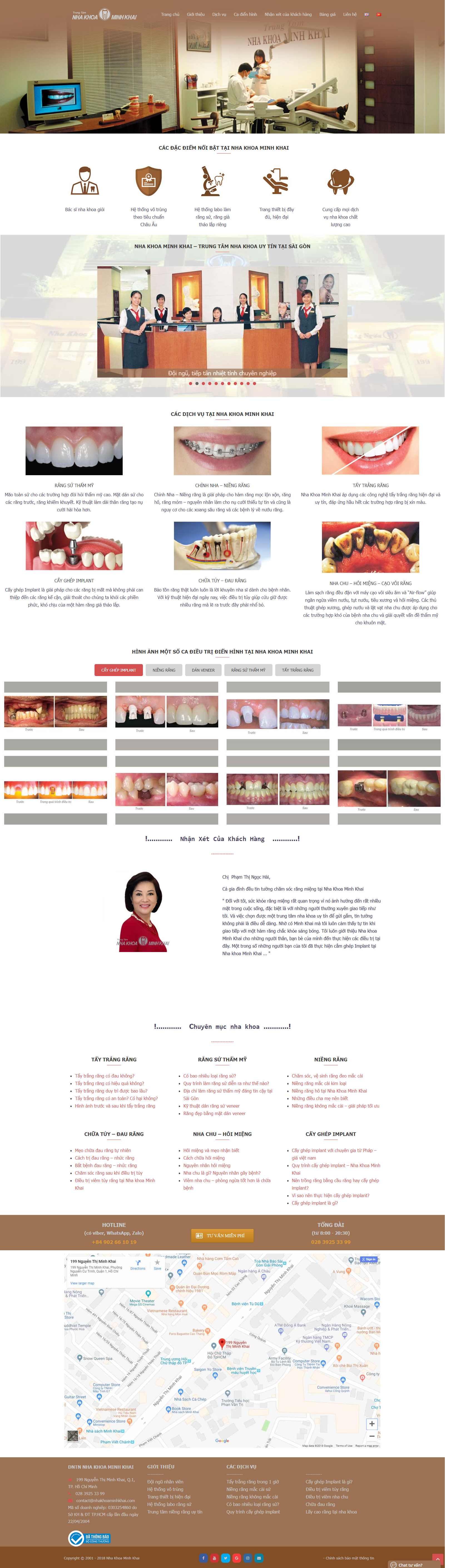 Thiết kế Website nha khoa - nhakhoaminhkhai.net - VietWebGroup.Vn