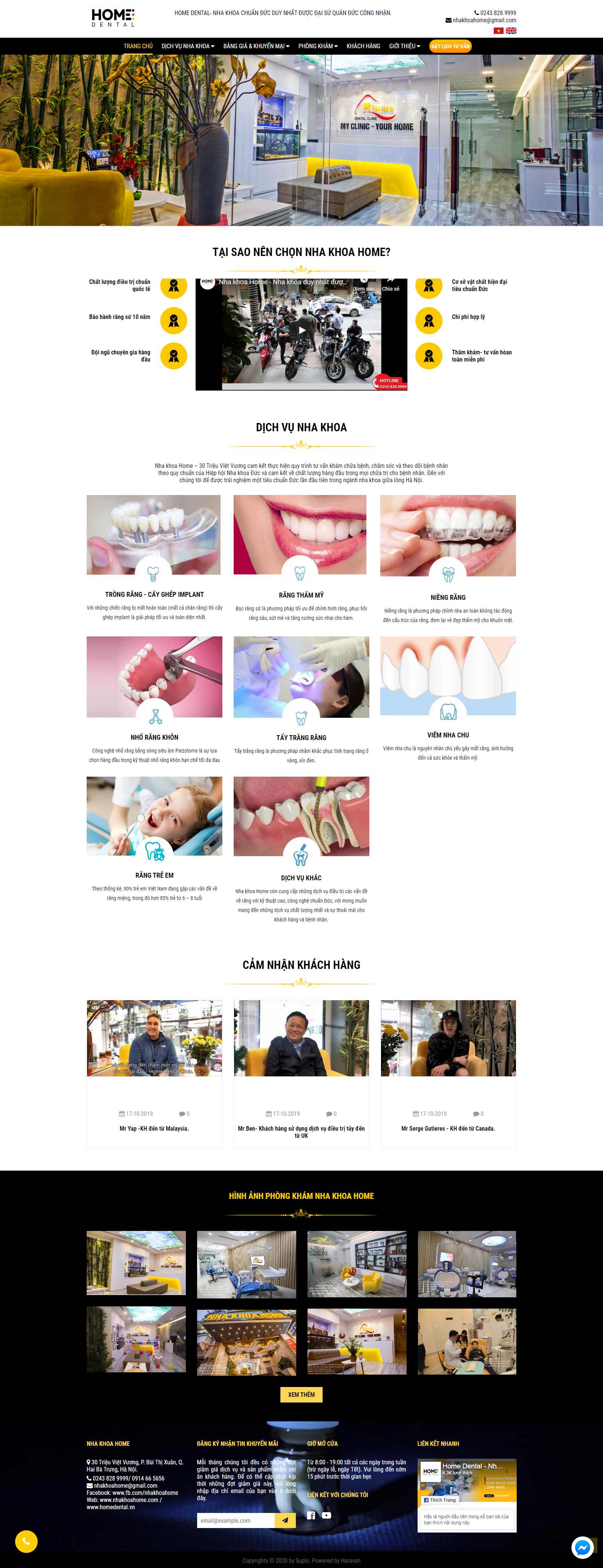 Thiết kế Website nha khoa - nhakhoahome.com - VietWebGroup.Vn