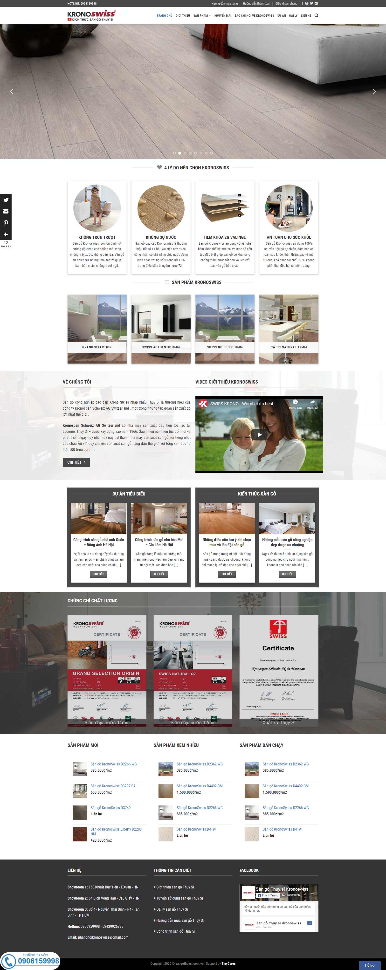 Thiết kế Website sàn gỗ - sangothuysi.com.vn - VietWebGroup.Vn