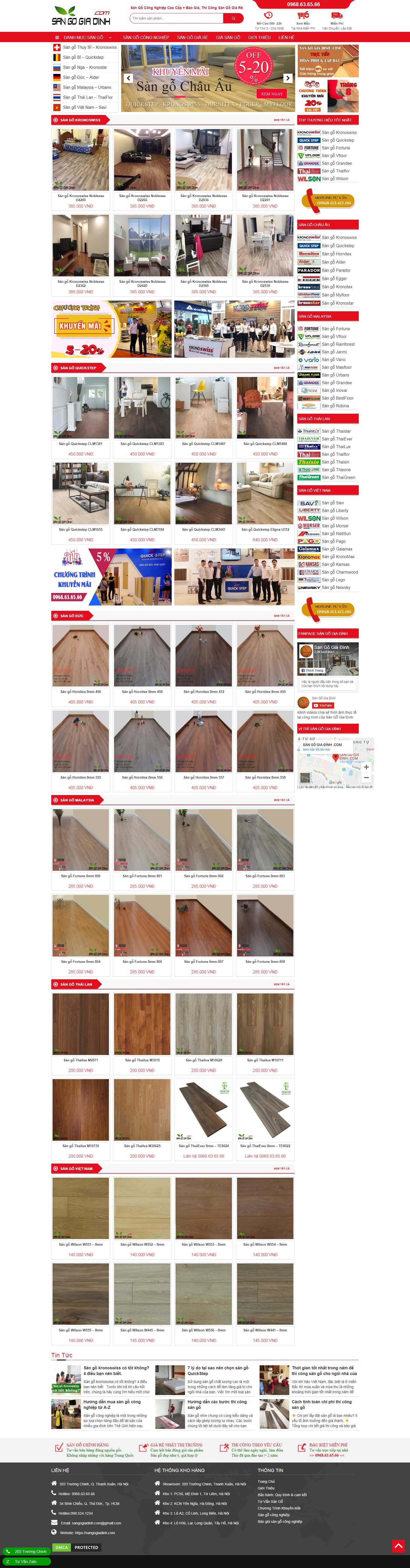 Thiết kế Website sàn gỗ - sangogiadinh.com - VietWebGroup.Vn