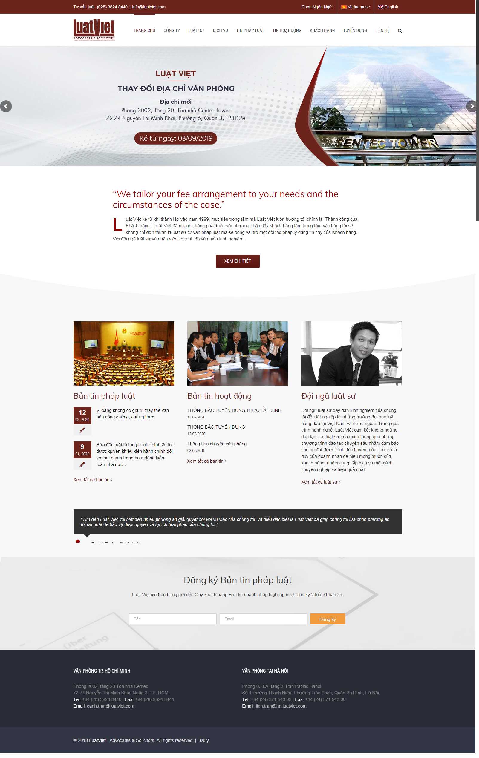 Thiết kế Website luật sư - luatviet.com - VietWebGroup.Vn