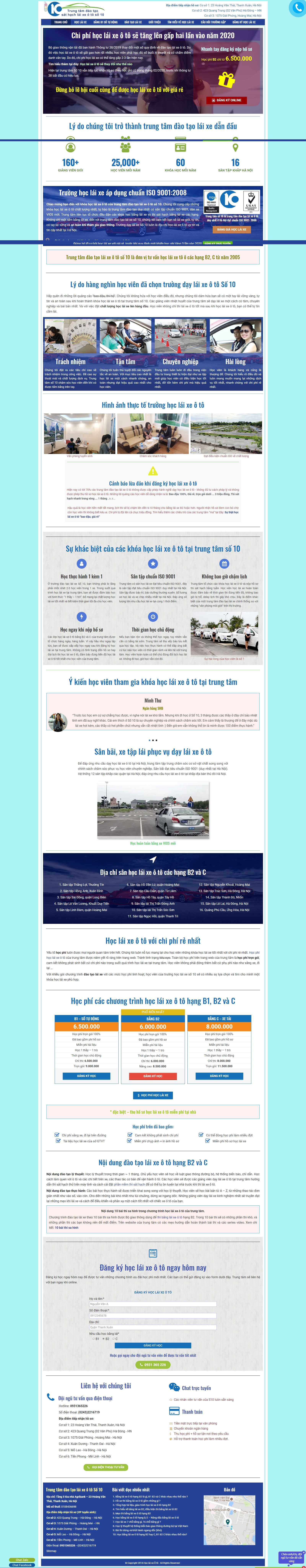 Thiết kế Website đào tạo lái xe - www.dayhoclaixeoto.com - VietWebGroup.Vn