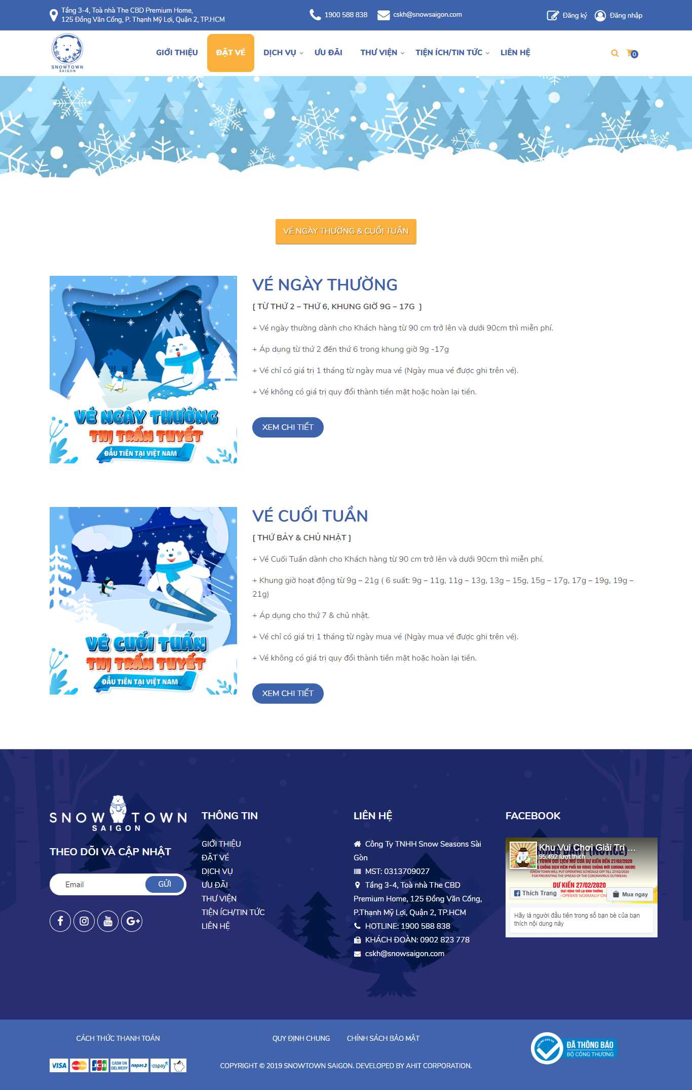 Thiết kế Website giải trí - snowtownsaigon.com - VietWebGroup.Vn