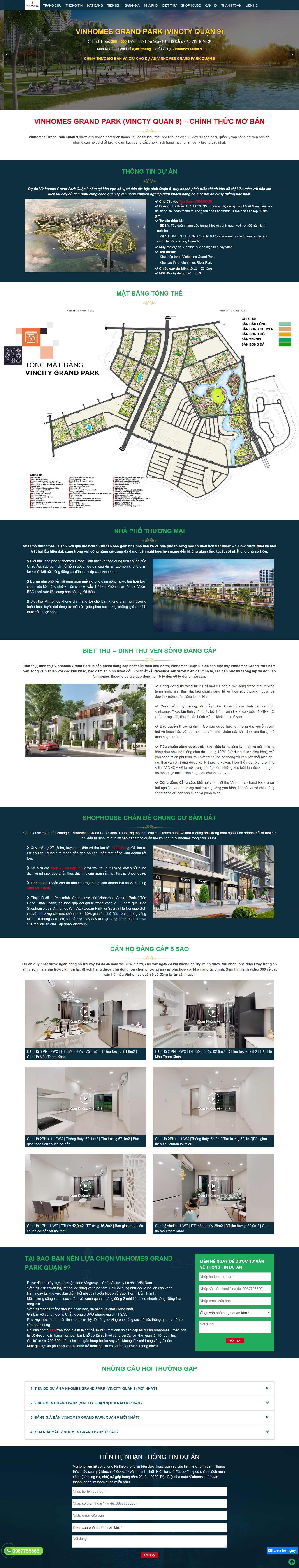 Thiết kế Website dự án bds - vinhomesbatdongsan.vn - VietWebGroup.Vn