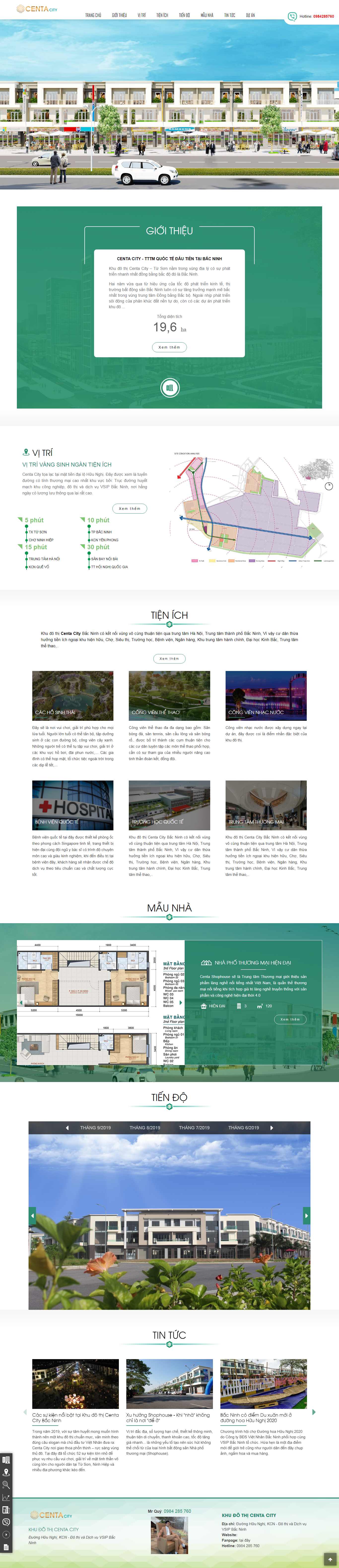 Thiết kế Website dự án bds - khudothivsip.vn - VietWebGroup.Vn