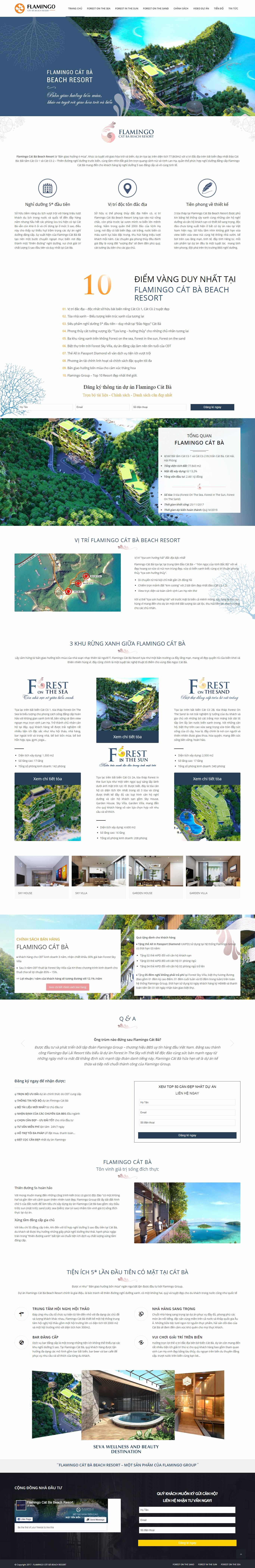 Thiết kế Website dự án bds - flamingo-catba.com - VietWebGroup.Vn