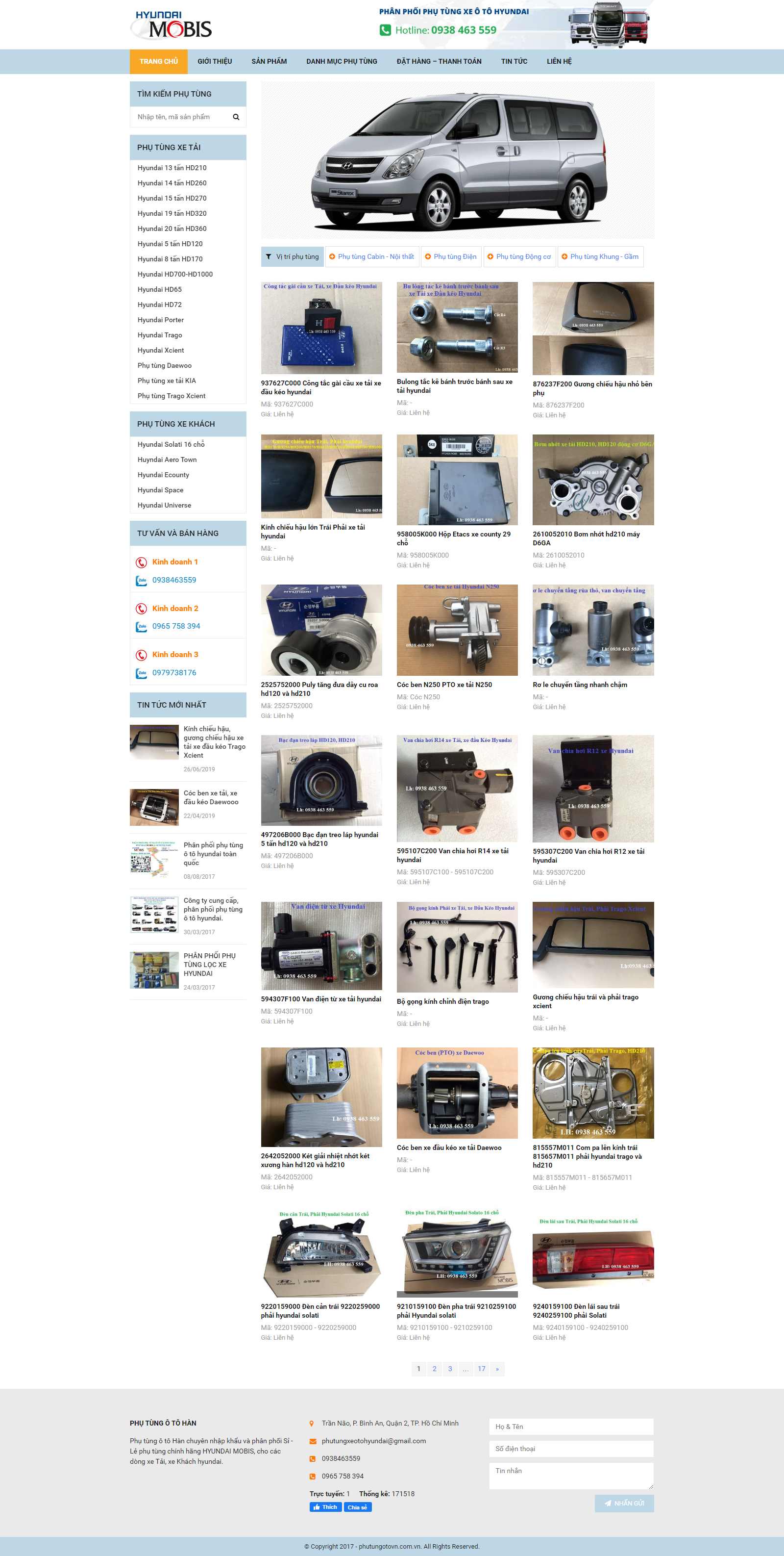 Thiết kế Website phụ tùng ô tô - phutungotovn.com.vn - VietWebGroup.Vn