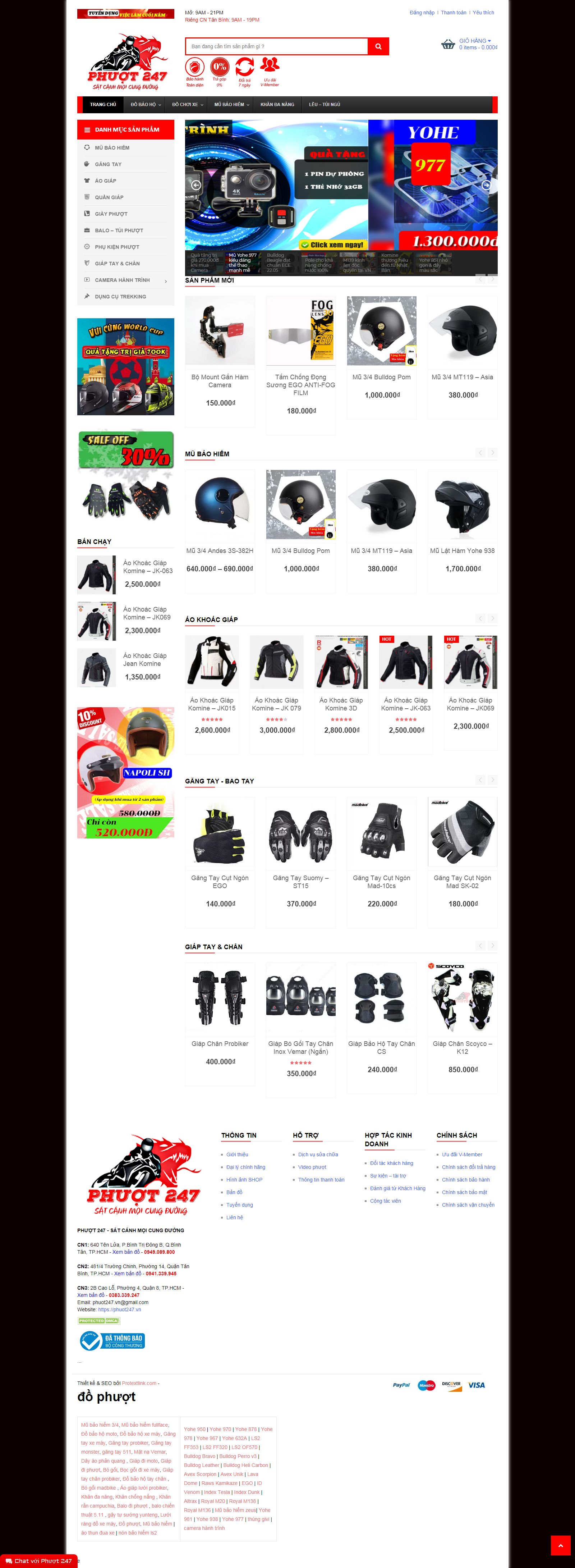 Thiết kế Website bán đồ phượt - phuot247.vn - VietWebGroup.Vn