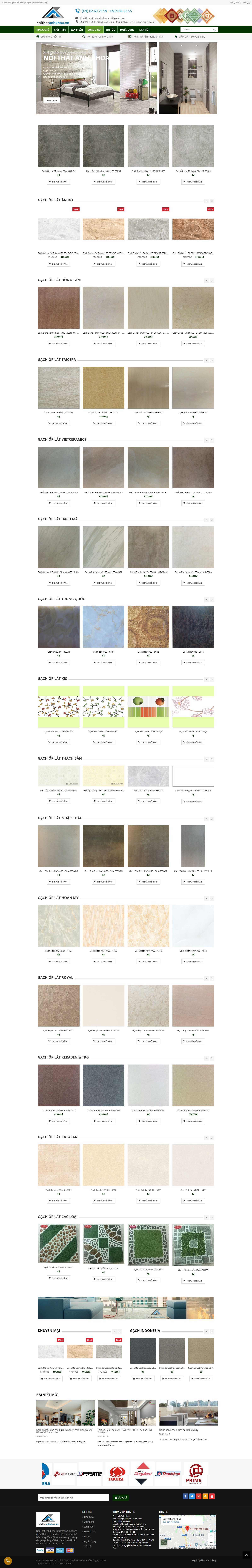Thiết kế Website gạch ốp lát - gachoplat24h.com - VietWebGroup.Vn