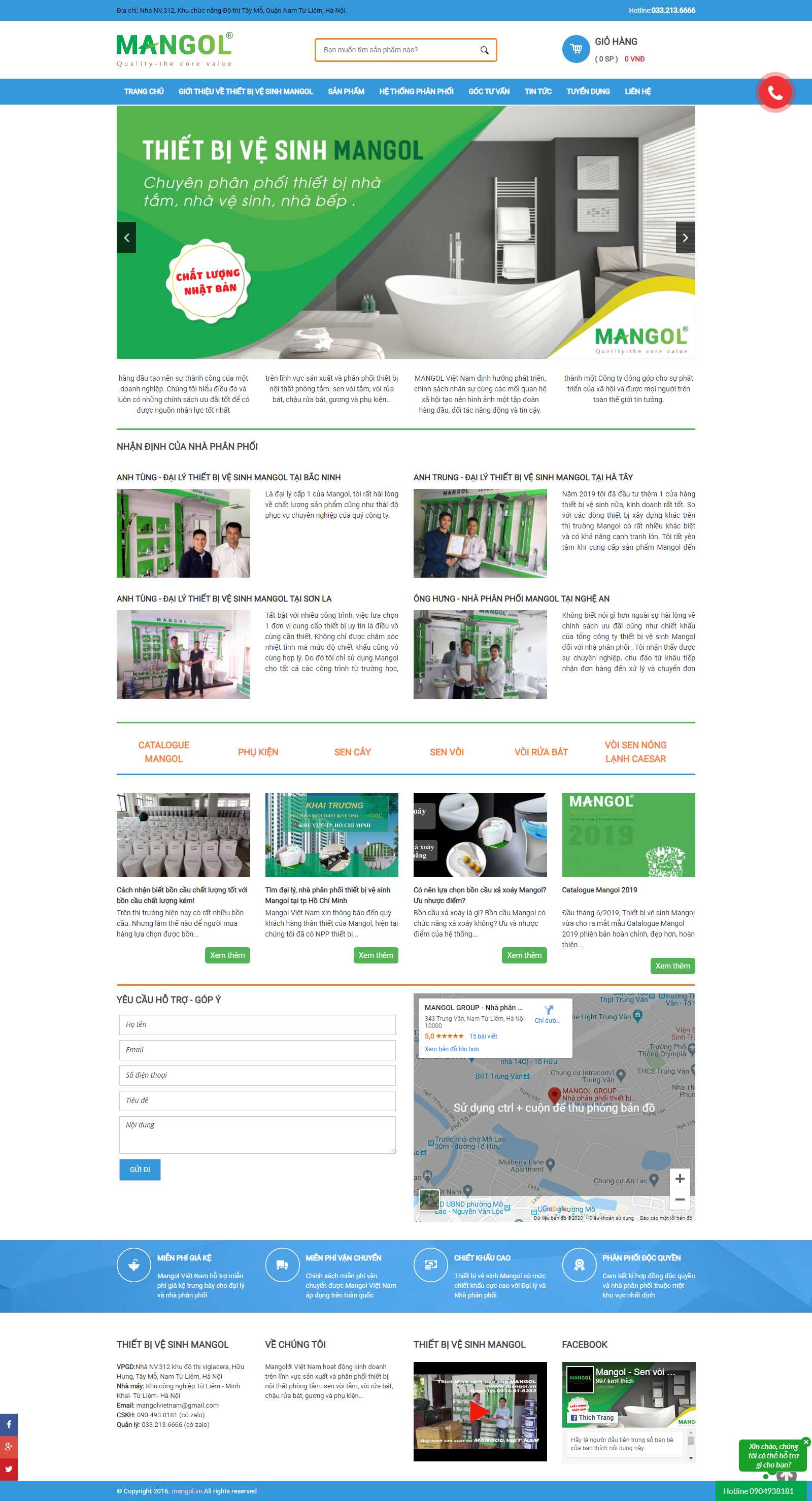 Thiết kế Website gạch ốp lát - mangol.vn - VietWebGroup.Vn