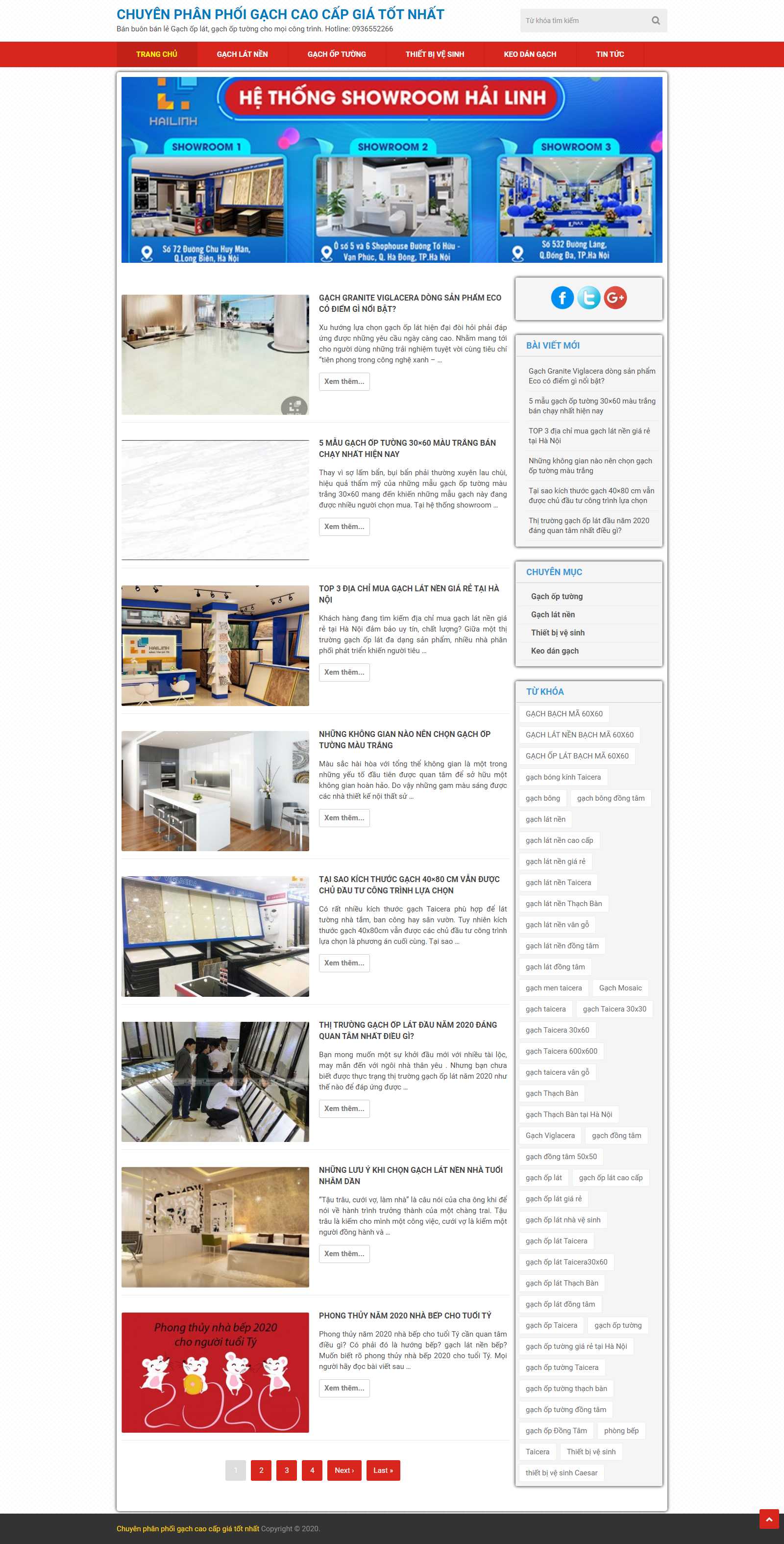 Thiết kế Website gạch ốp lát - thachbangroup.com.vn - VietWebGroup.Vn