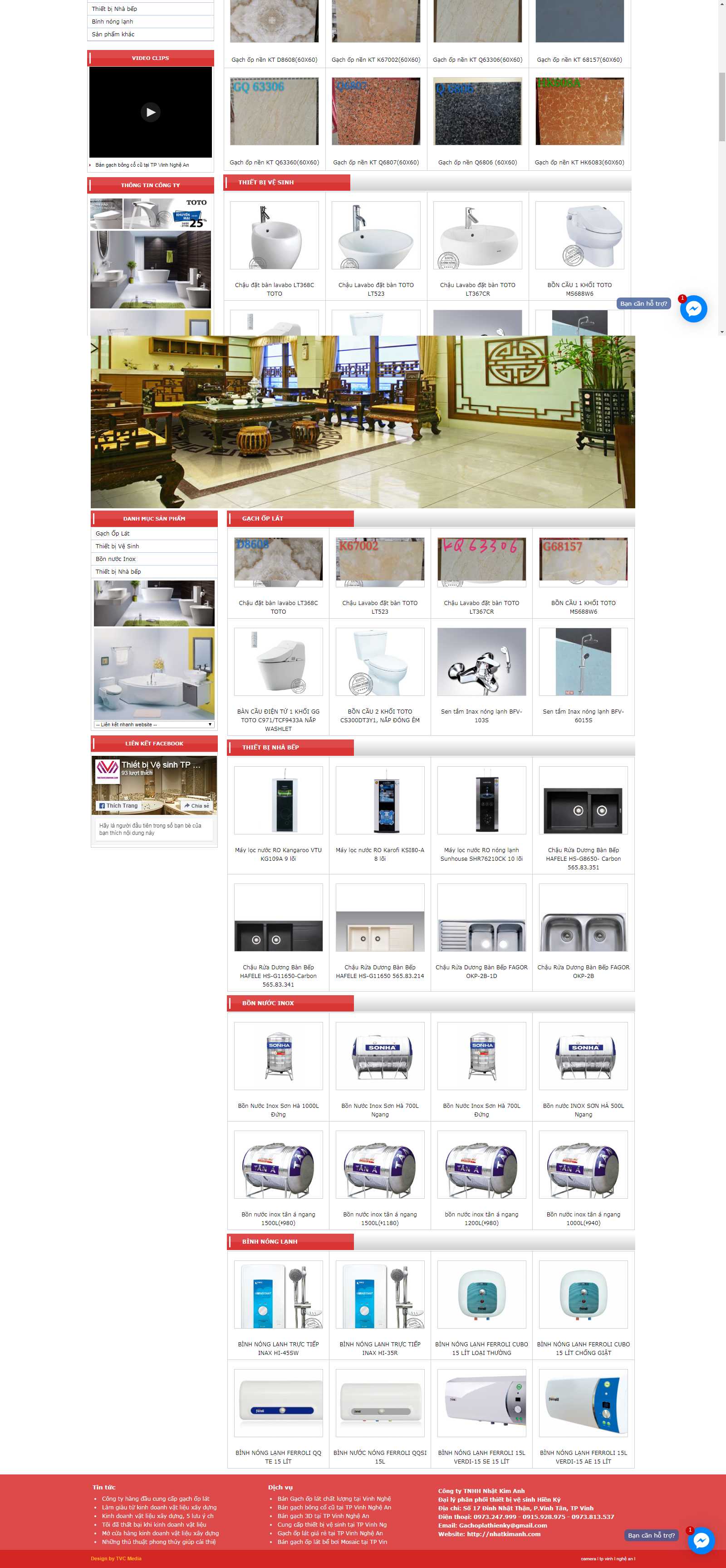 Thiết kế Website gạch ốp lát - nhatkimanh.com - VietWebGroup.Vn