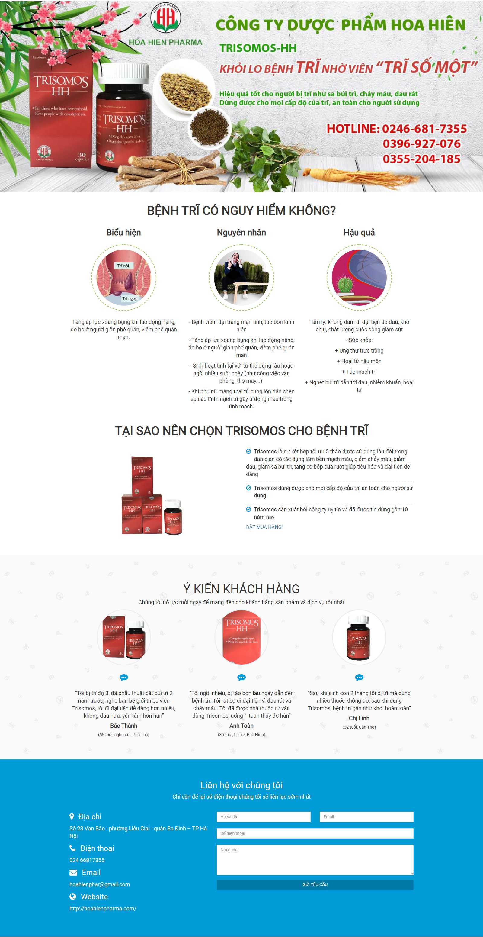 Thiết kế Website nhà thuốc đông y - hoahienpharma.com - VietWebGroup.Vn