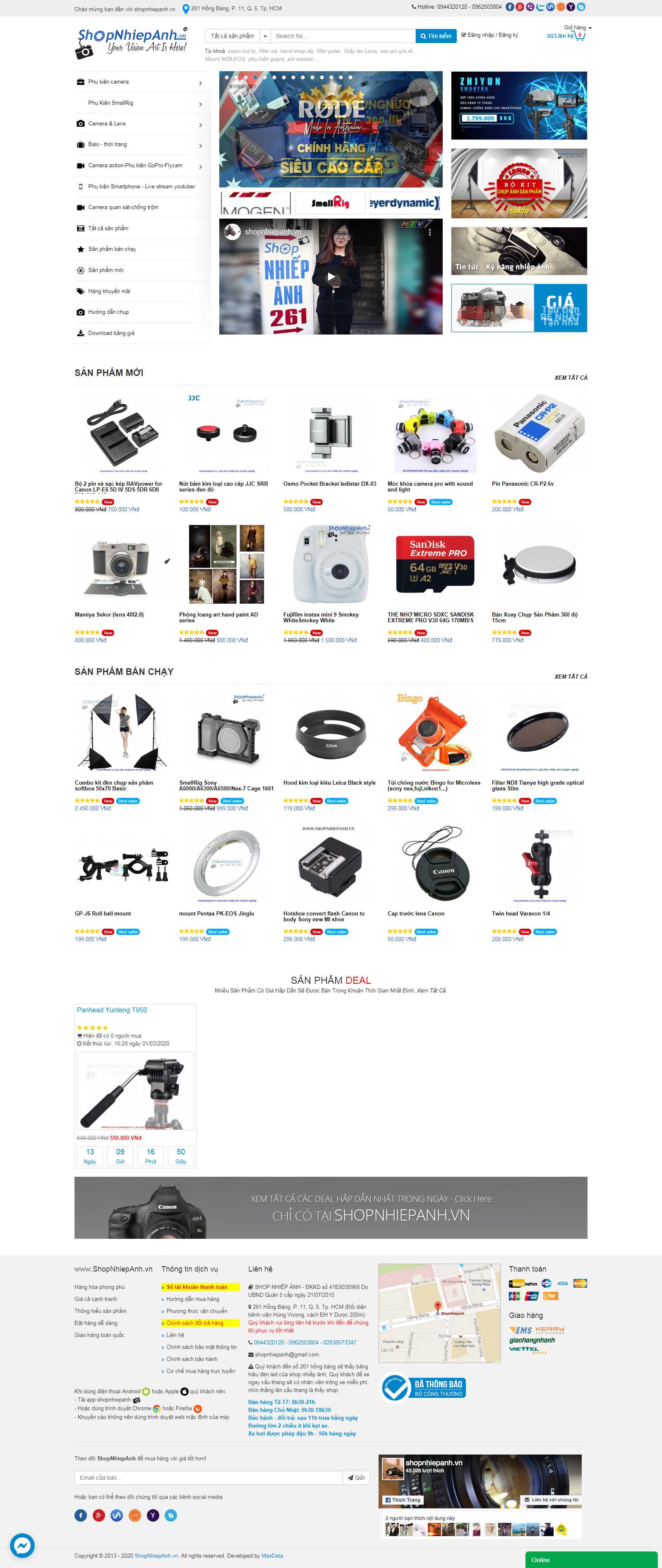 Thiết kế Website bán máy ảnh - shopnhiepanh.vn - VietWebGroup.Vn