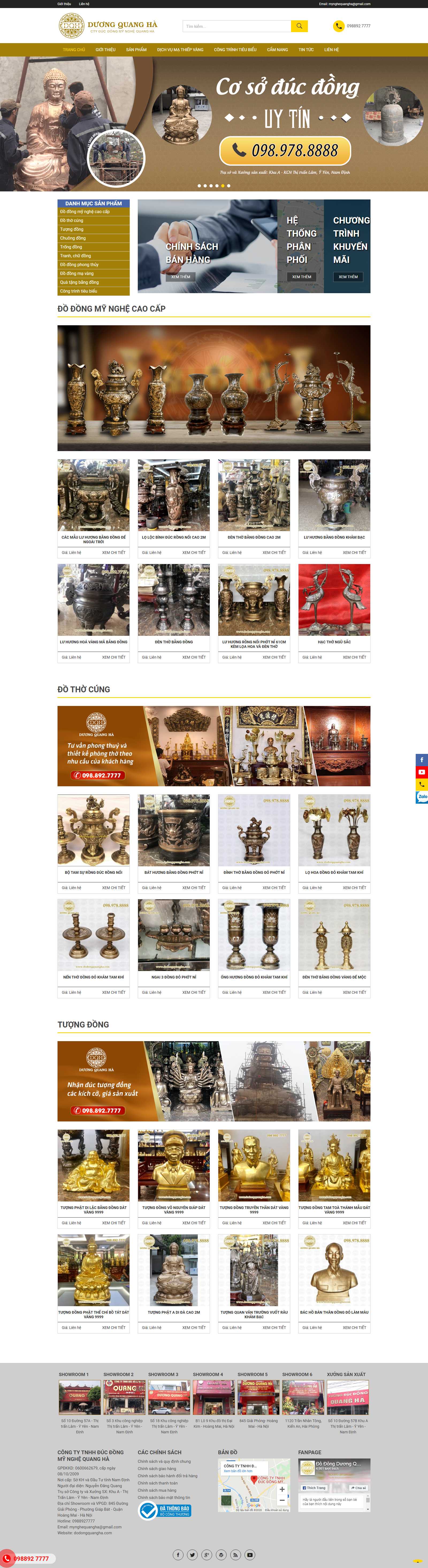Thiết kế Website đồ thờ cúng - dodongquangha.com - VietWebGroup.Vn