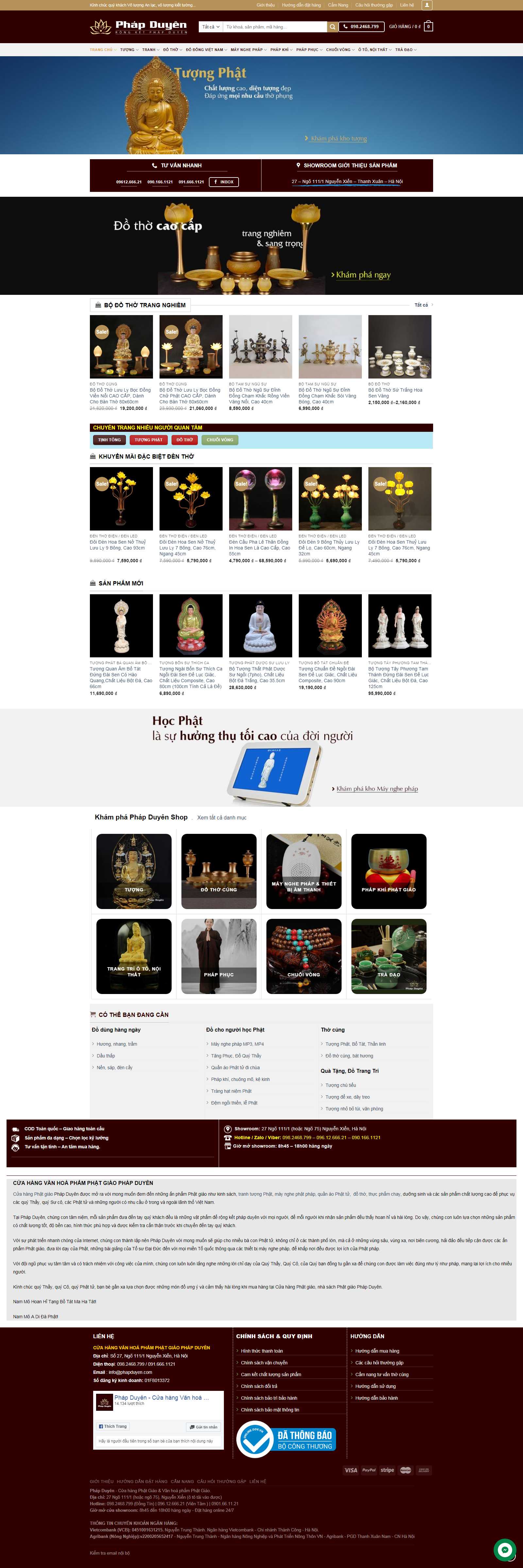 Thiết kế Website đồ thờ cúng - phapduyen.com - VietWebGroup.Vn
