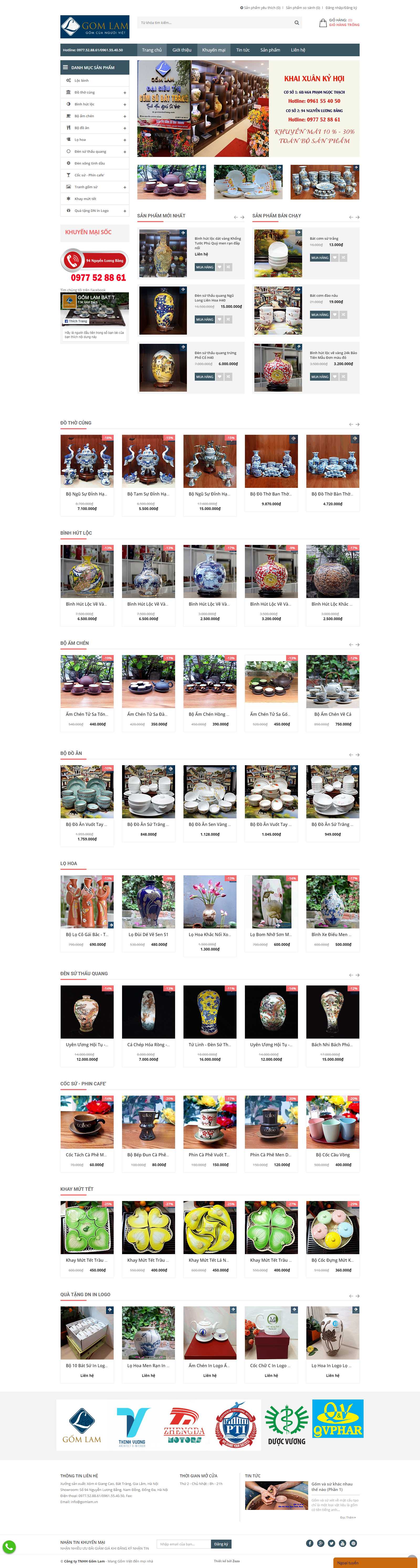 Thiết kế Website đồ thờ cúng - gomlambattrang.com - VietWebGroup.Vn