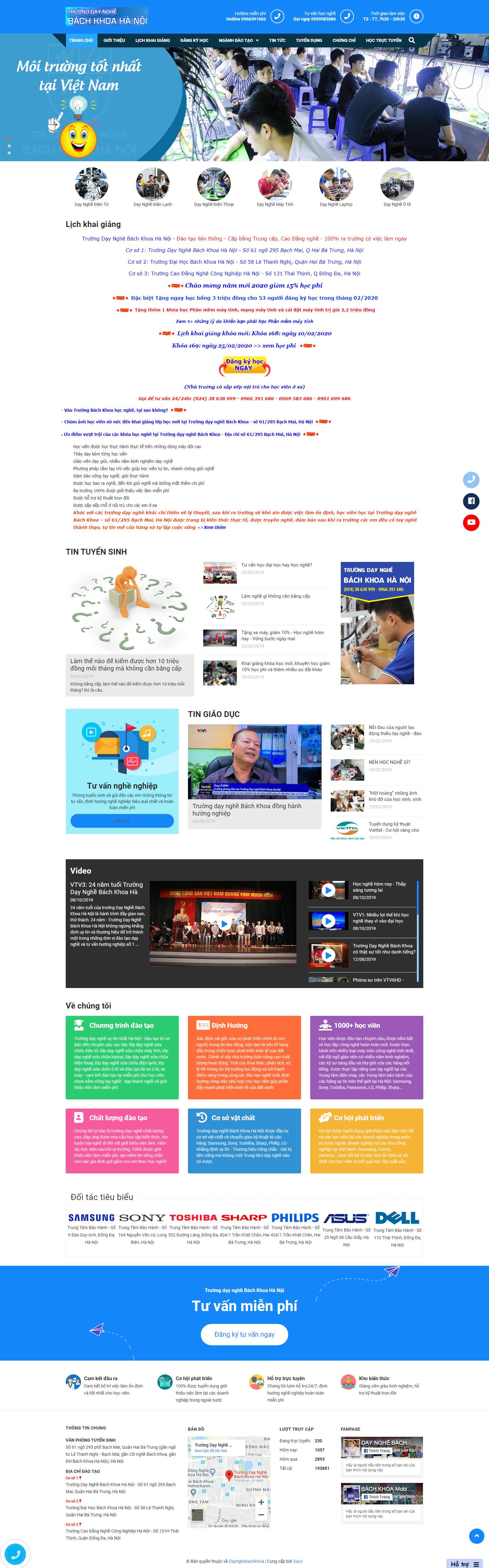 Thiết kế Website sửa chữa ô tô - truongdaynghebachkhoa.edu.vn - VietWebGroup.Vn