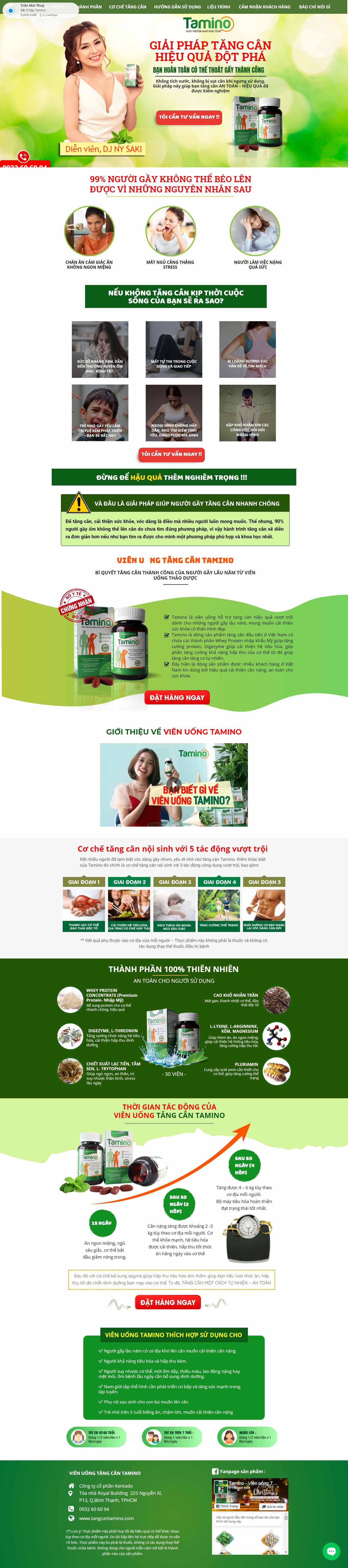 Thiết kế Website thuốc tăng cân - www.tangcantamino.com - VietWebGroup.Vn