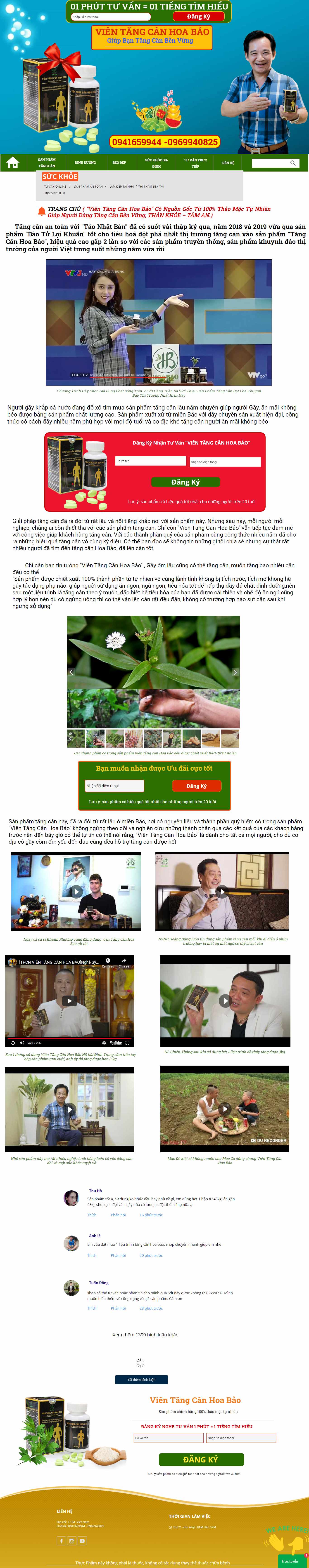Thiết kế Website thuốc tăng cân - www.vientangcanhoabao.website - VietWebGroup.Vn