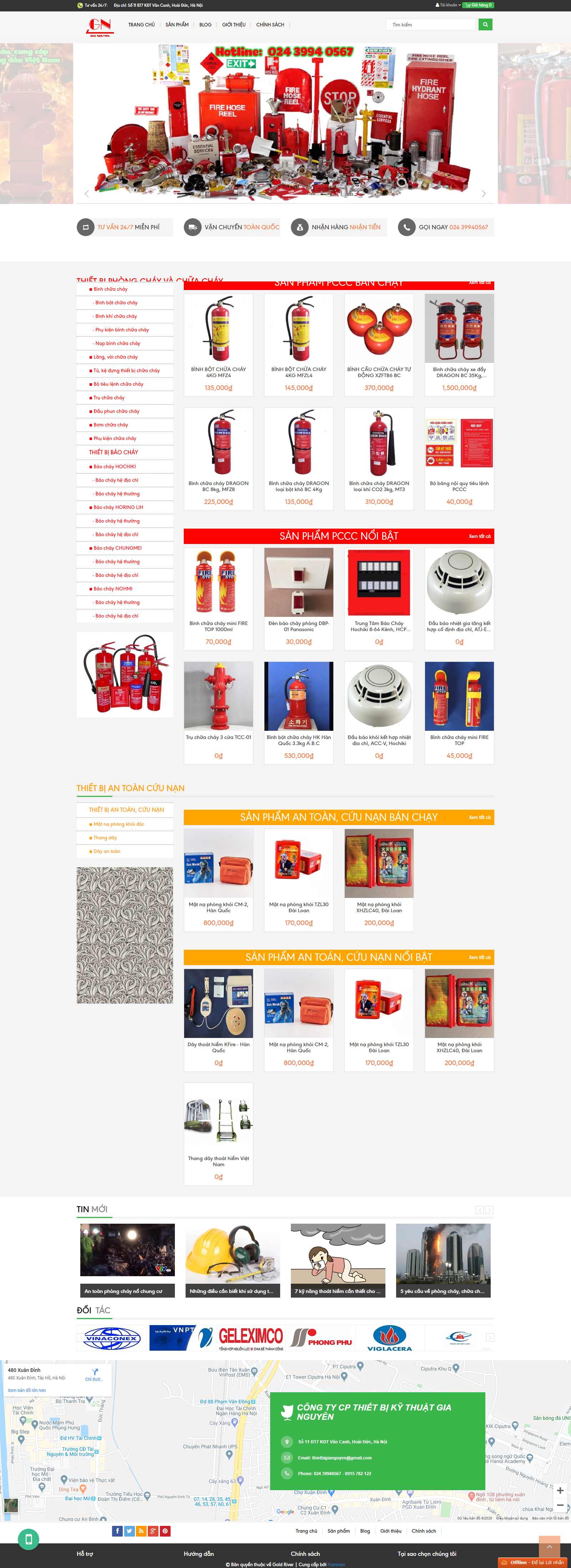 Thiết kế Website phòng cháy - binhchuachay.net - VietWebGroup.Vn