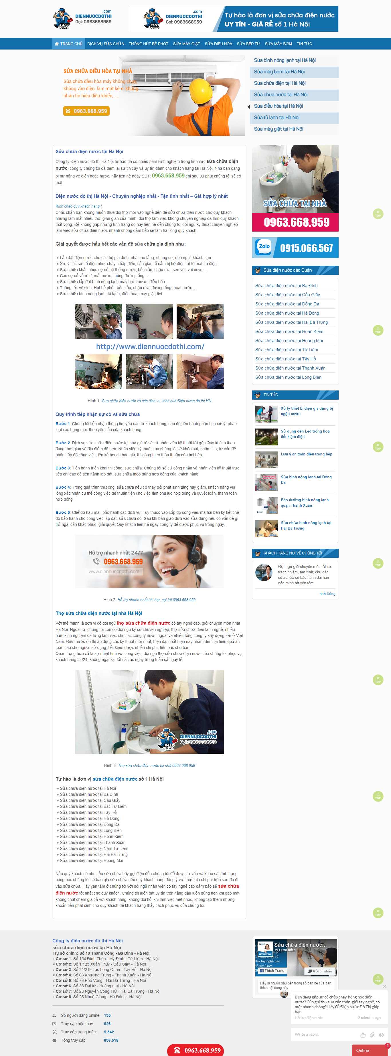 Thiết kế Website điện gia dụng - www.diennuocdothi.com - VietWebGroup.Vn