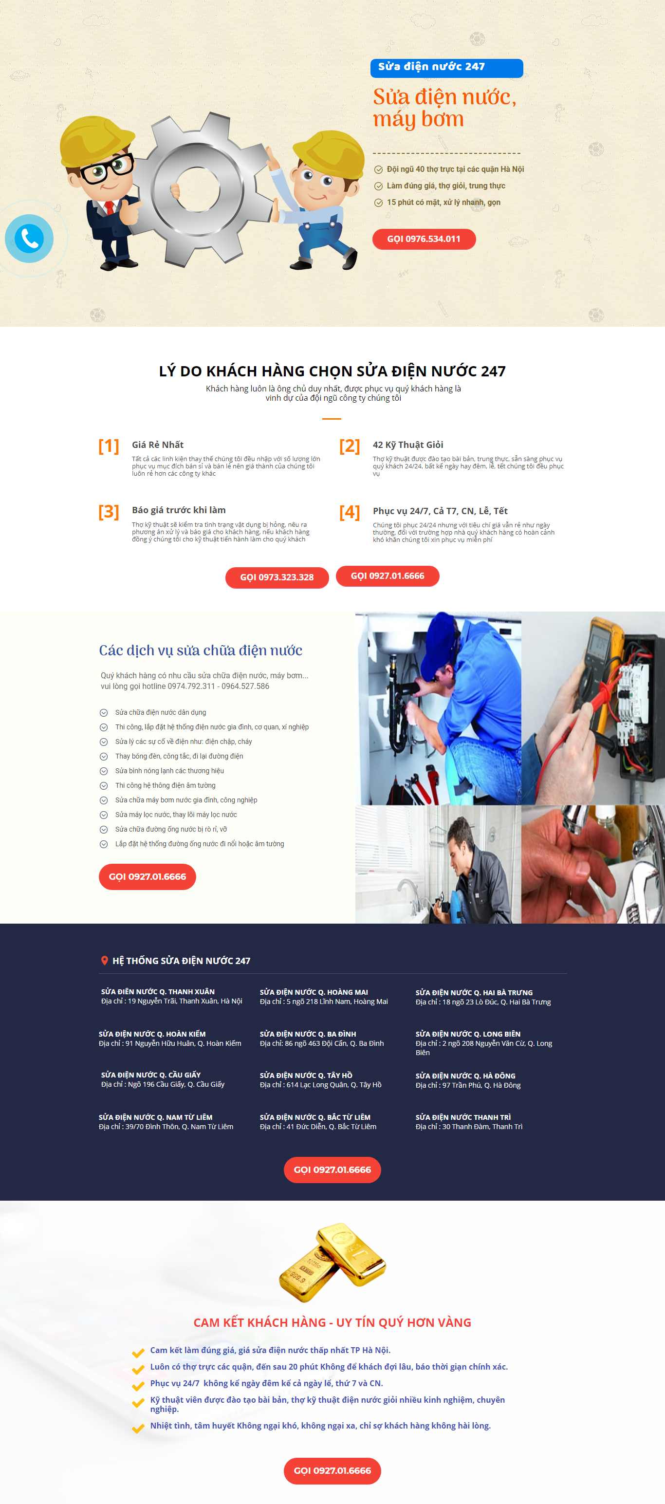 Thiết kế Website điện gia dụng - www.suadiennuocuytin247.com - VietWebGroup.Vn