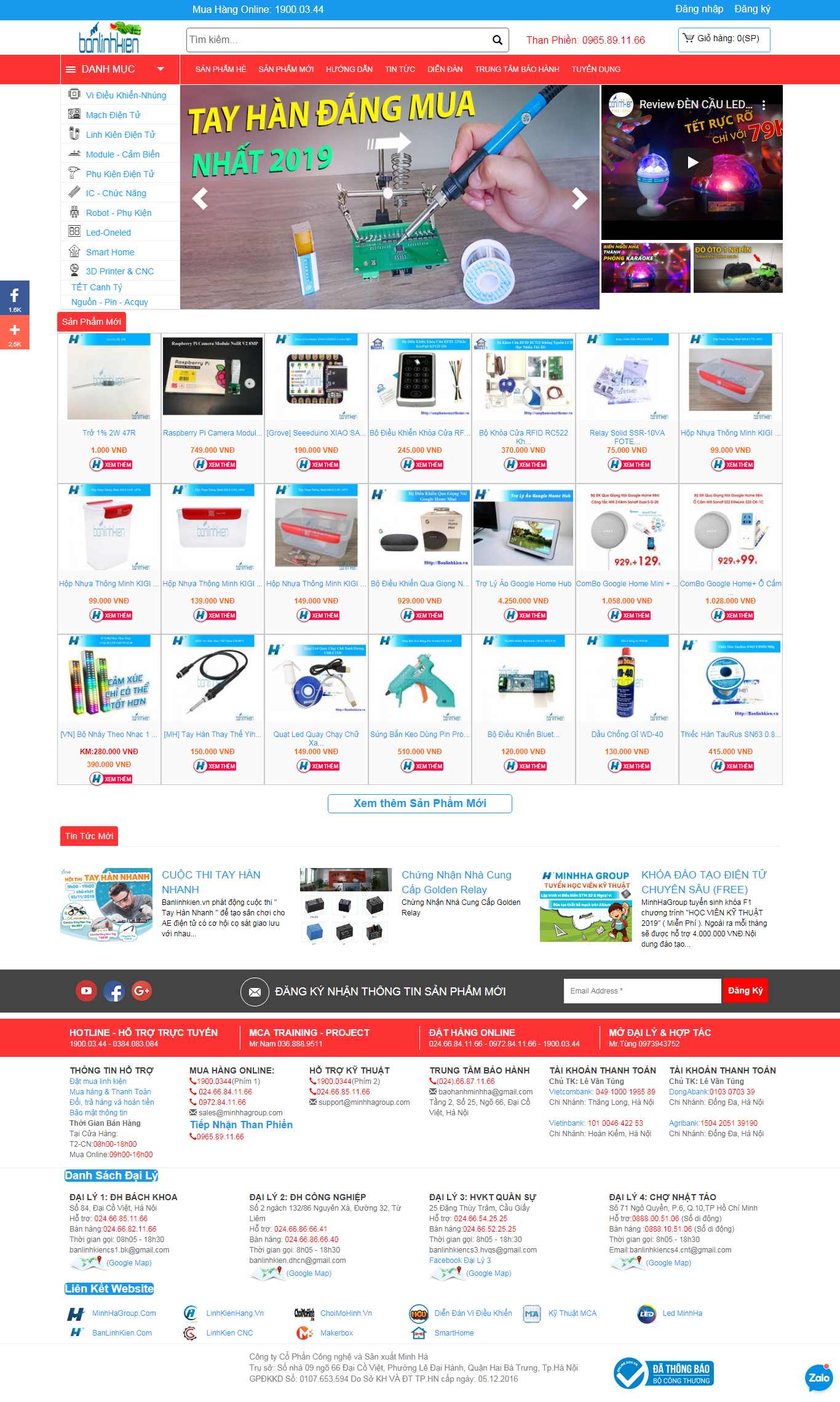 Thiết kế Website linh kiện điện tử - banlinhkien.vn - VietWebGroup.Vn