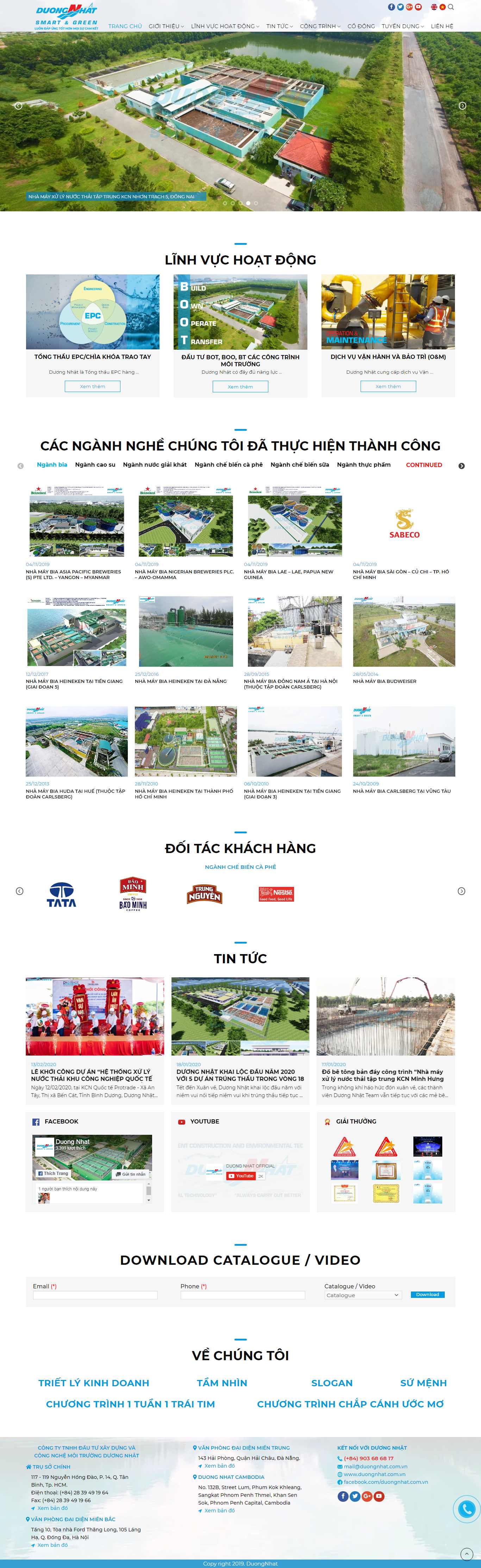 Thiết kế Website công ty môi trường - duongnhat.com.vn - VietWebGroup.Vn