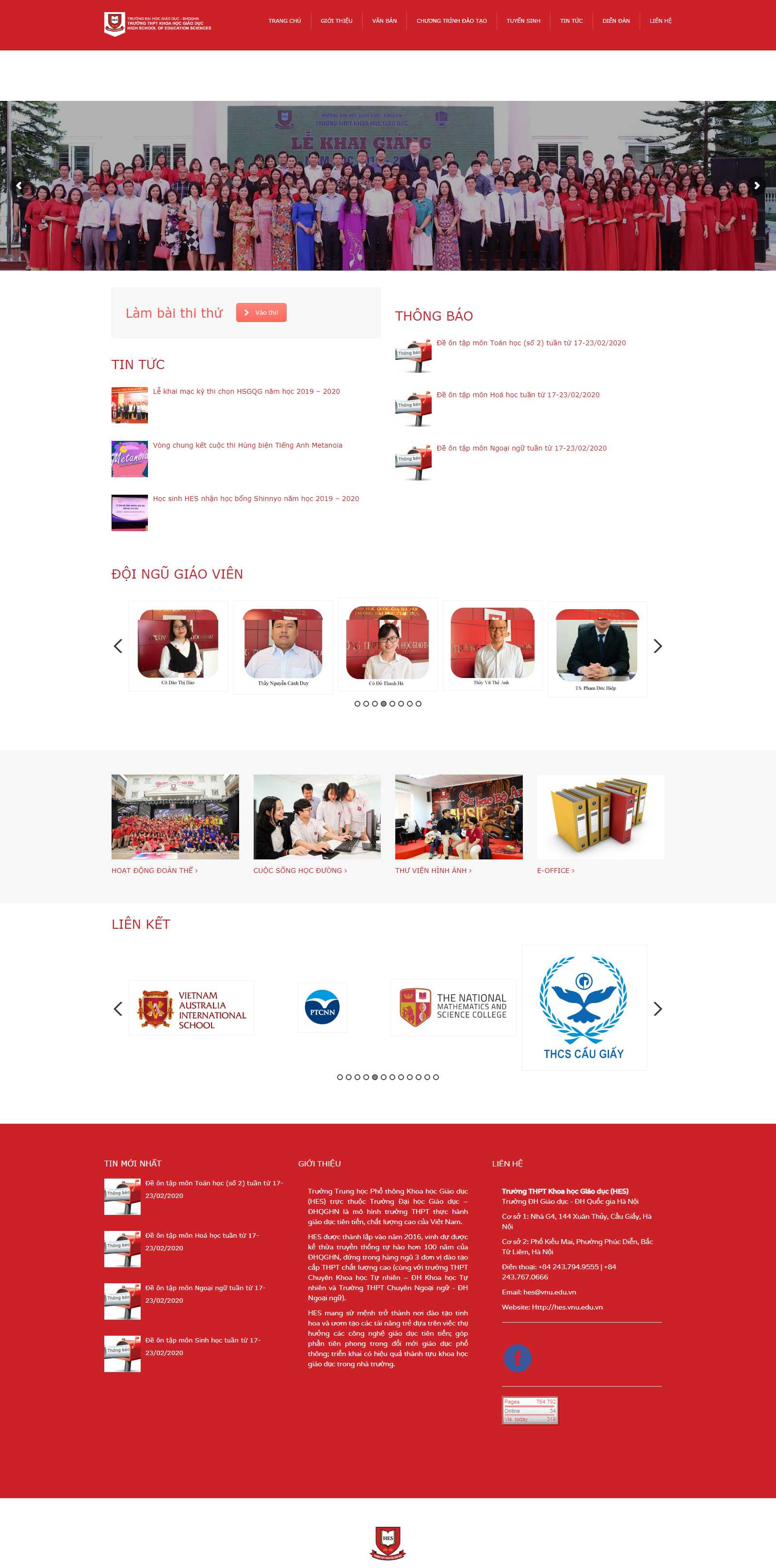 Thiết kế Website trọn gói - hes.vnu.edu.vn - VietWebGroup.Vn