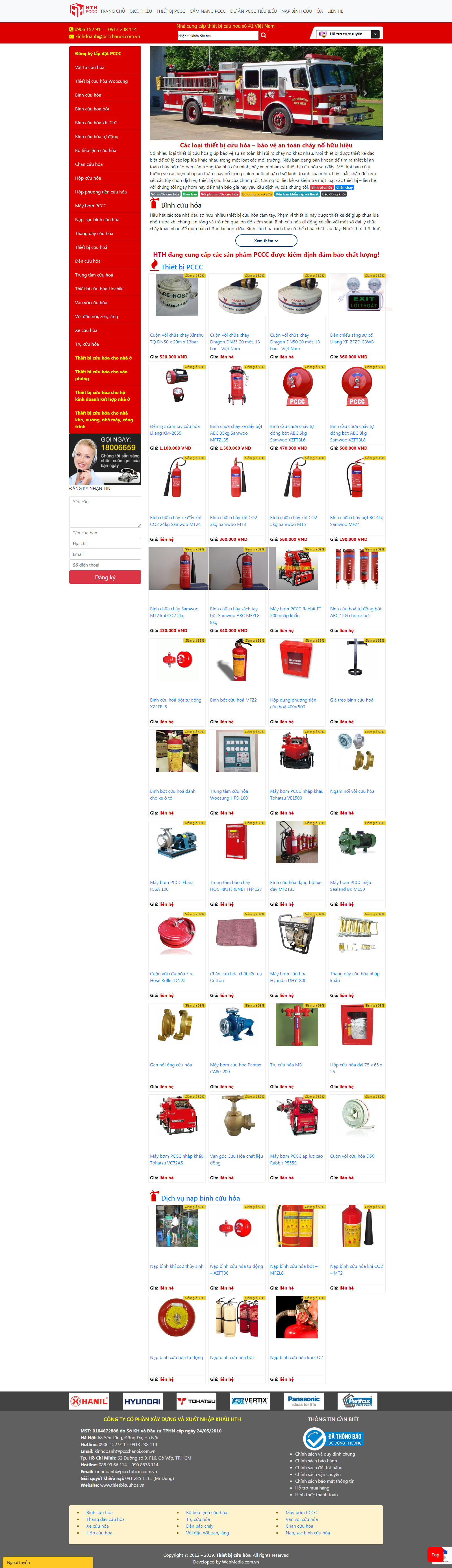 Thiết kế Website phòng cháy - thietbicuuhoa.vn - VietWebGroup.Vn