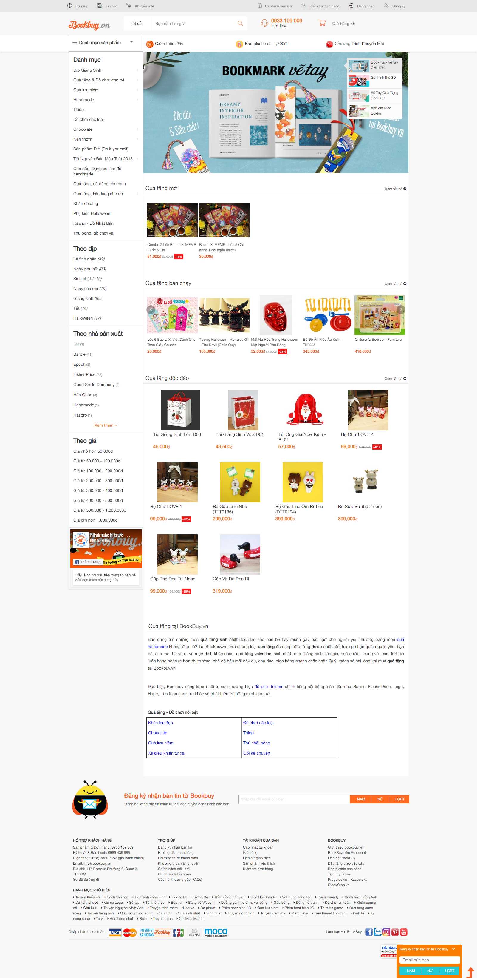 Thiết kế Website quà lưu niệm - bookbuy.vn - VietWebGroup.Vn