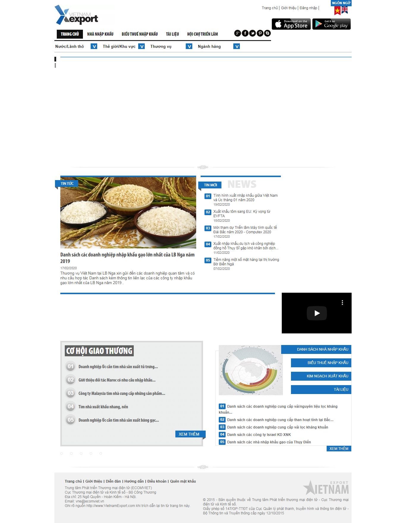 Thiết kế Website xuất khẩu - vietnamexport.com - VietWebGroup.Vn