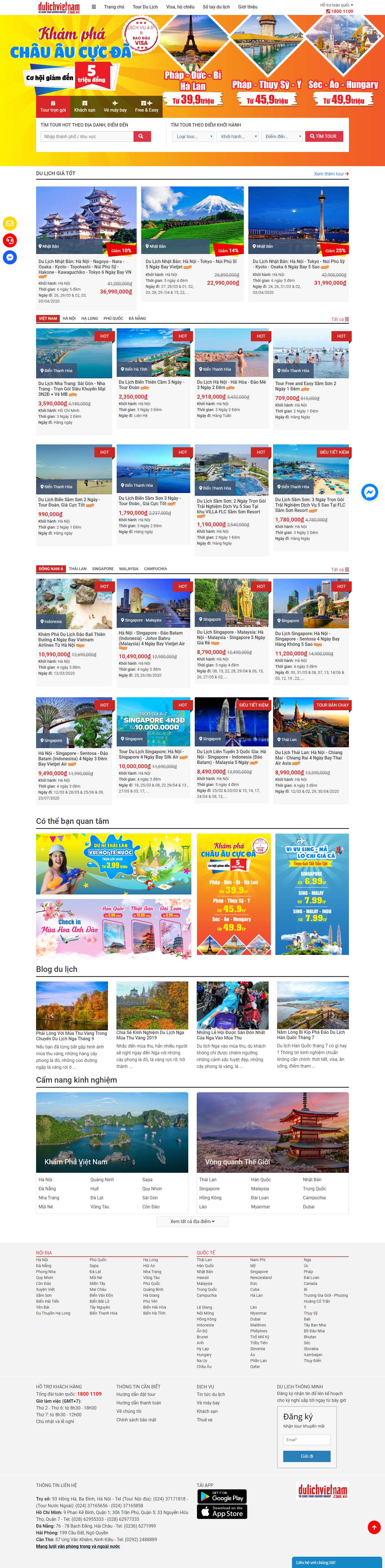 Thiết kế Website công ty du lịch - tour.dulichvietnam.com.vn - VietWebGroup.Vn