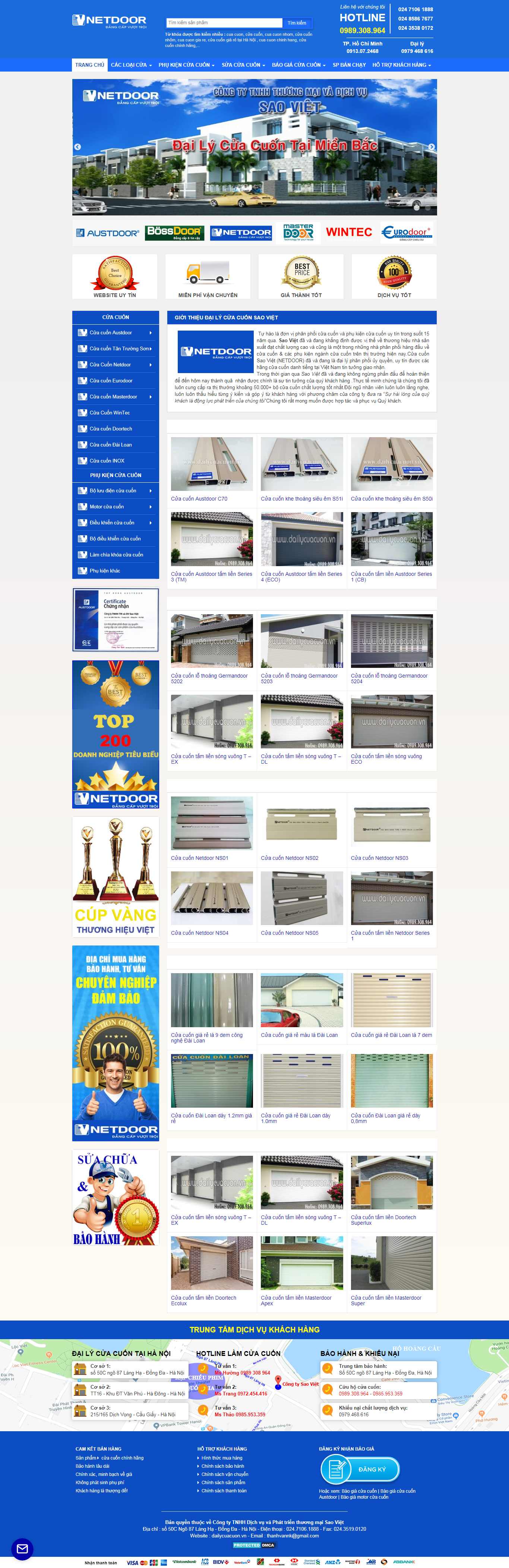 Thiết kế Website cửa cuốn - dailycuacuon.vn - VietWebGroup.Vn