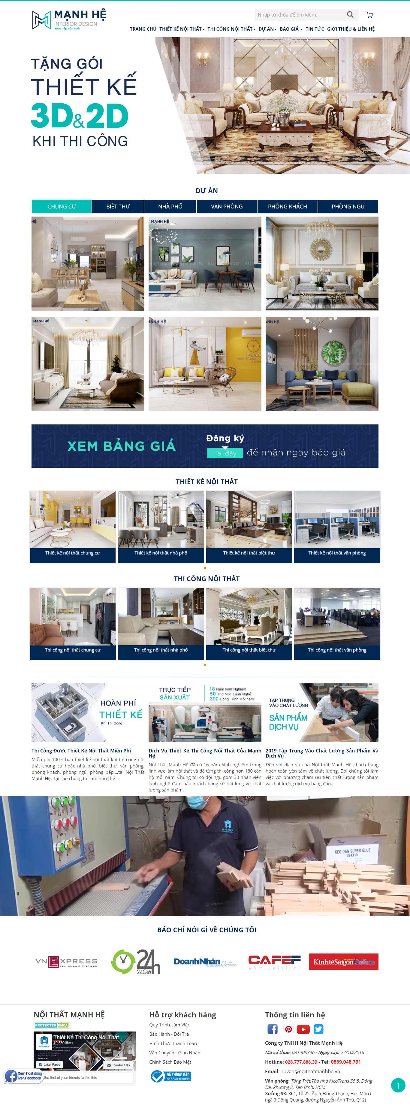 Thiết kế Website xưởng đồ gỗ - noithatmanhhe.vn - VietWebGroup.Vn